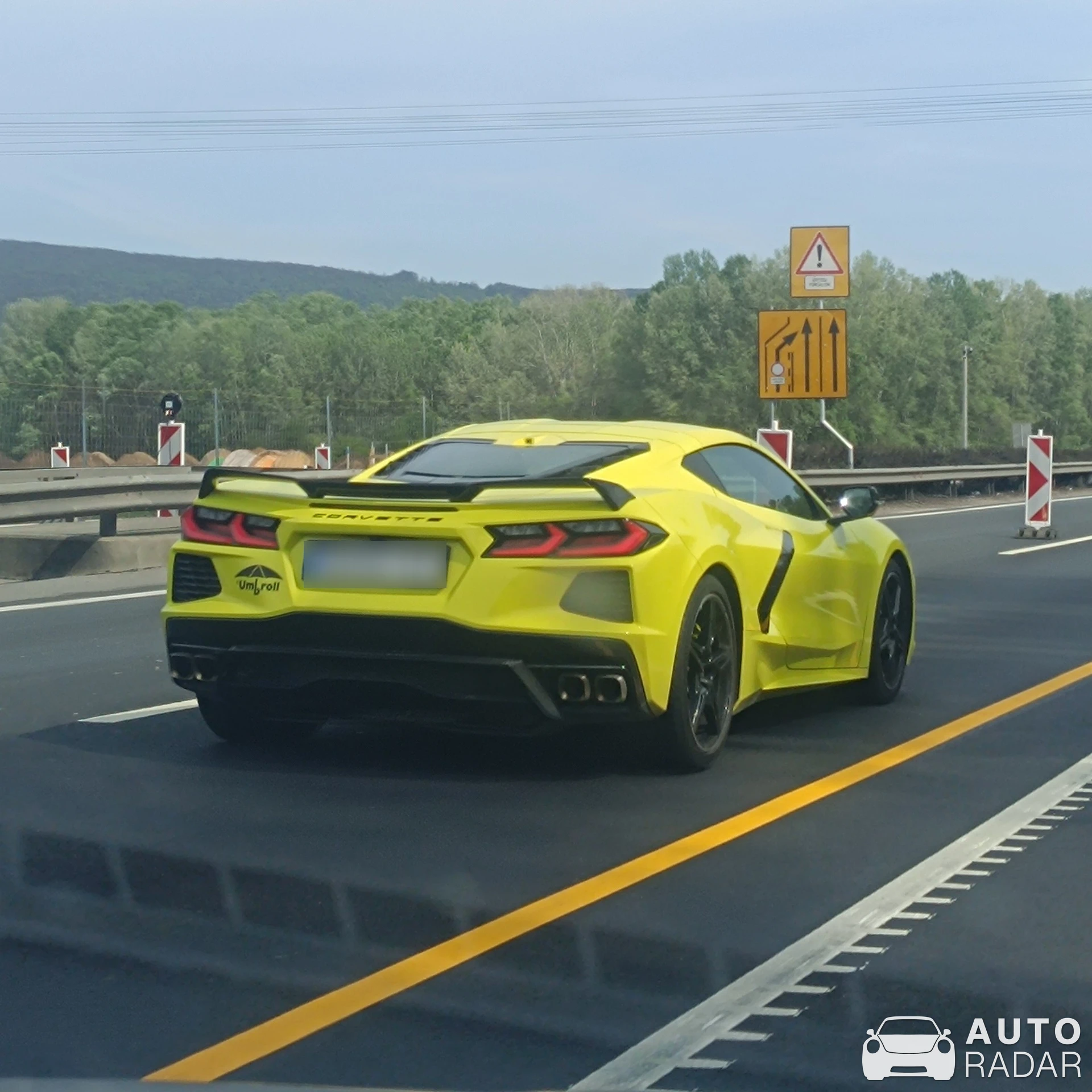 Chevrolet Corvette C8 Stingray spotted in Tatabánya