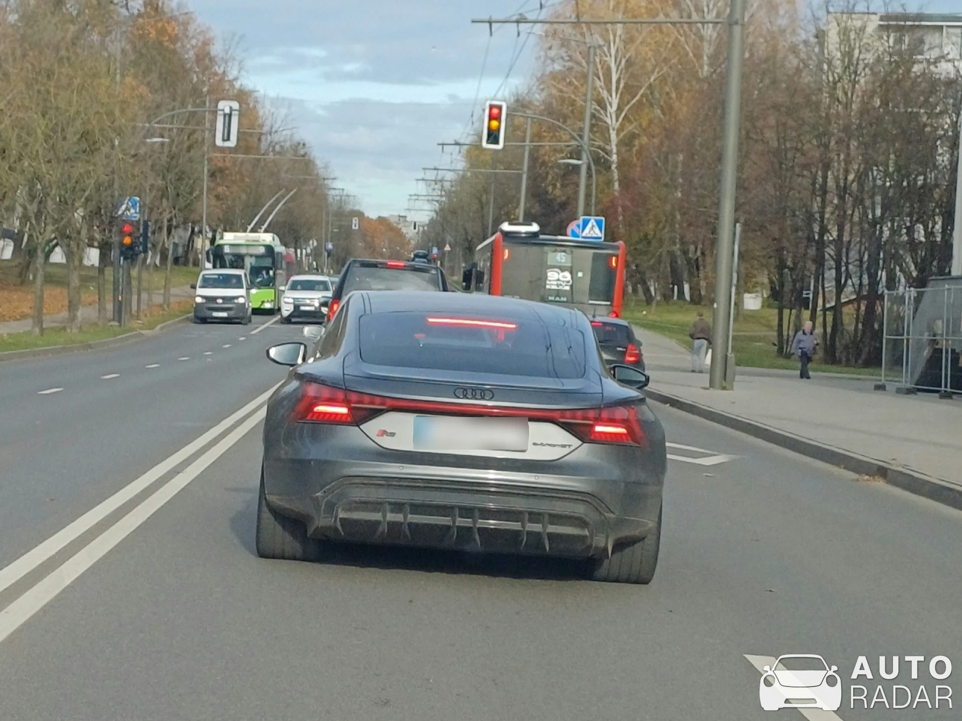 Audi RS E-Tron GT spotted in Kaunas, Lithuania