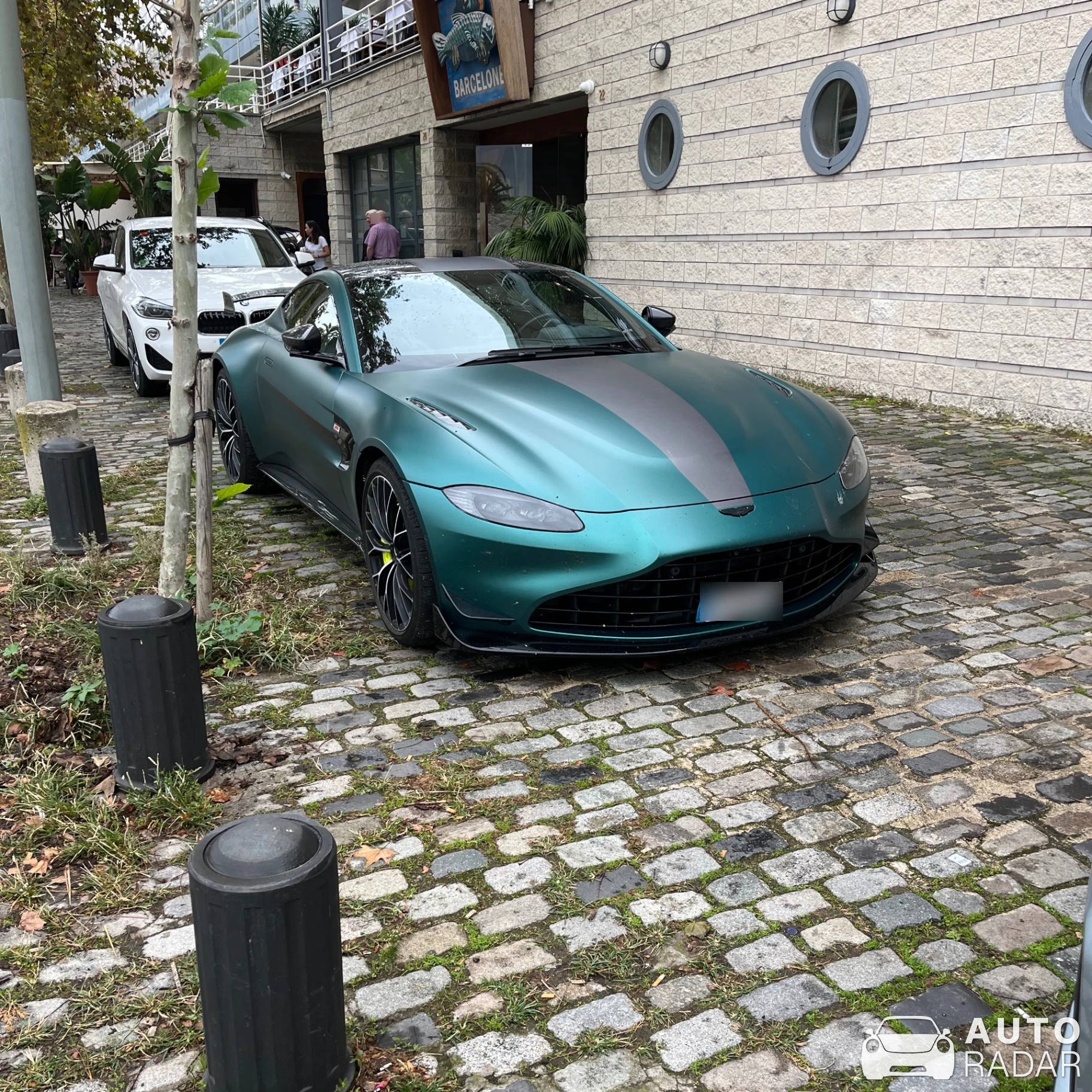 Aston Martin V8 Vantage Formula 1 Edition spotted in Barcelona, Spain