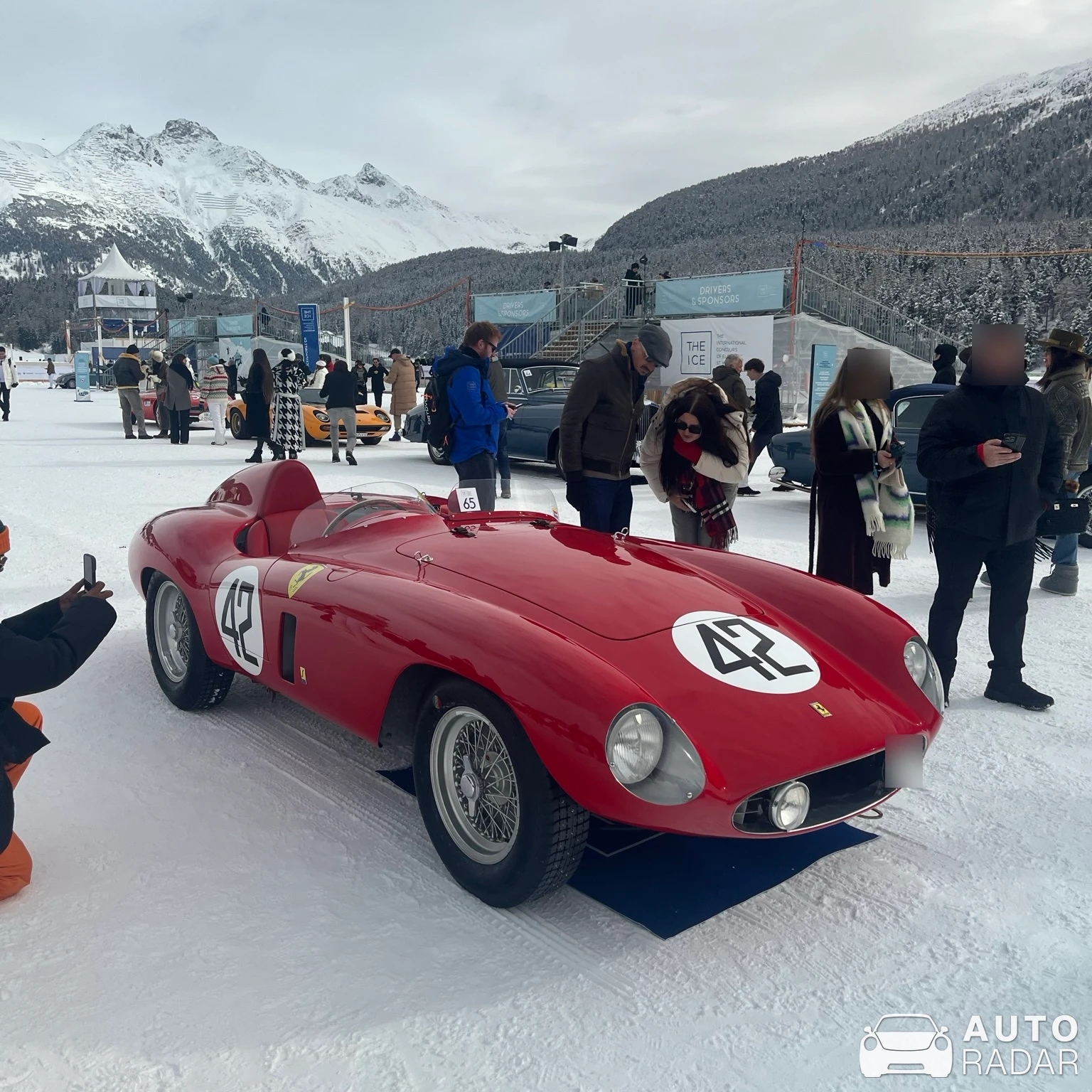 Ferrari 750 Monza spotted in Sankt Moritz, Svizzera