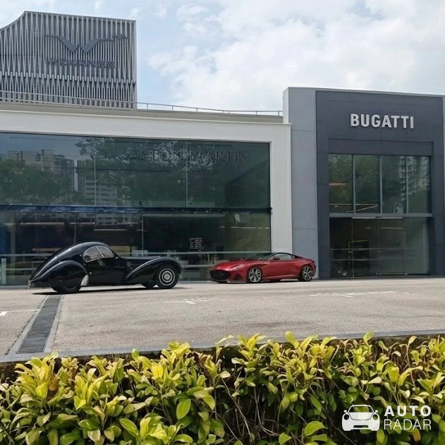 Bugatti 57SC Atlantic Replica spotted in Singapore