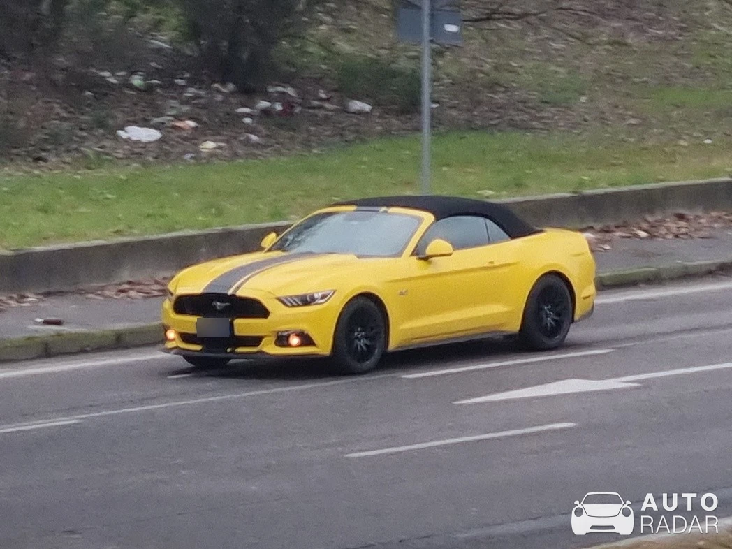 Ford Mustang GT Convertible spotted in Milano, Italy
