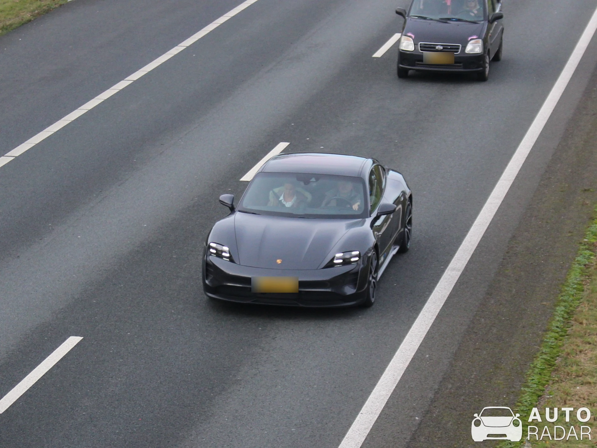 Porsche Taycan Turbo S spotted in Enschede, Netherlands