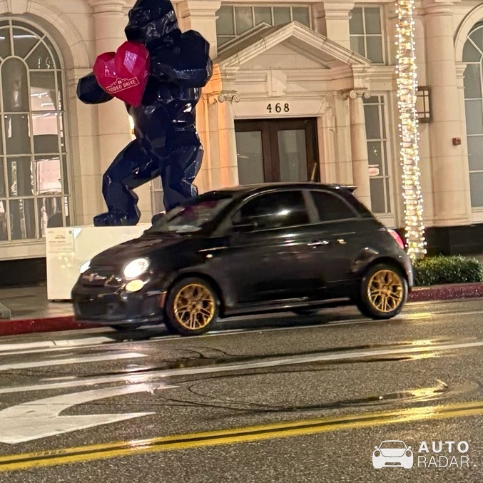 Abarth 595 spotted in Beverly Hills, United States
