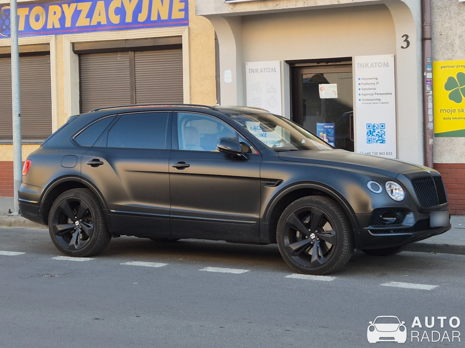 Bentley Bentayga Black Edition spotted in Bolesławiec