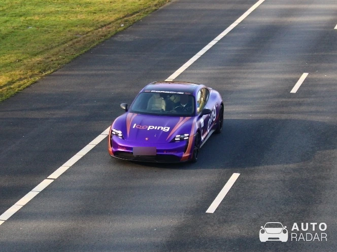 Porsche Taycan Turbo S spotted in Enschede, Netherlands