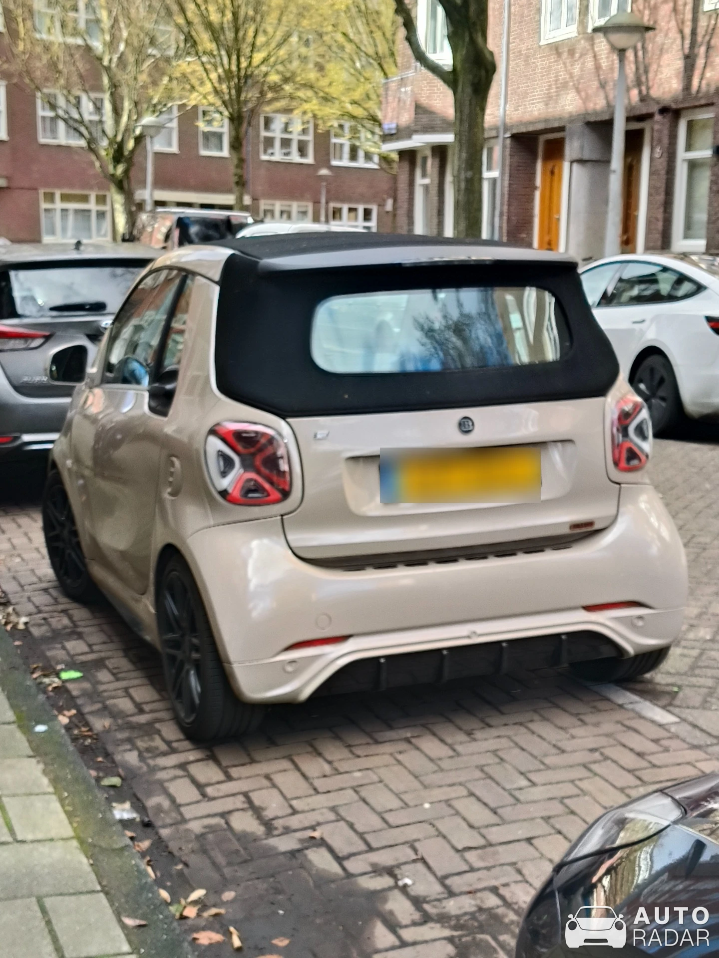 Smart Fortwo EQ Cabrio Brabus 92R spotted in Amsterdam