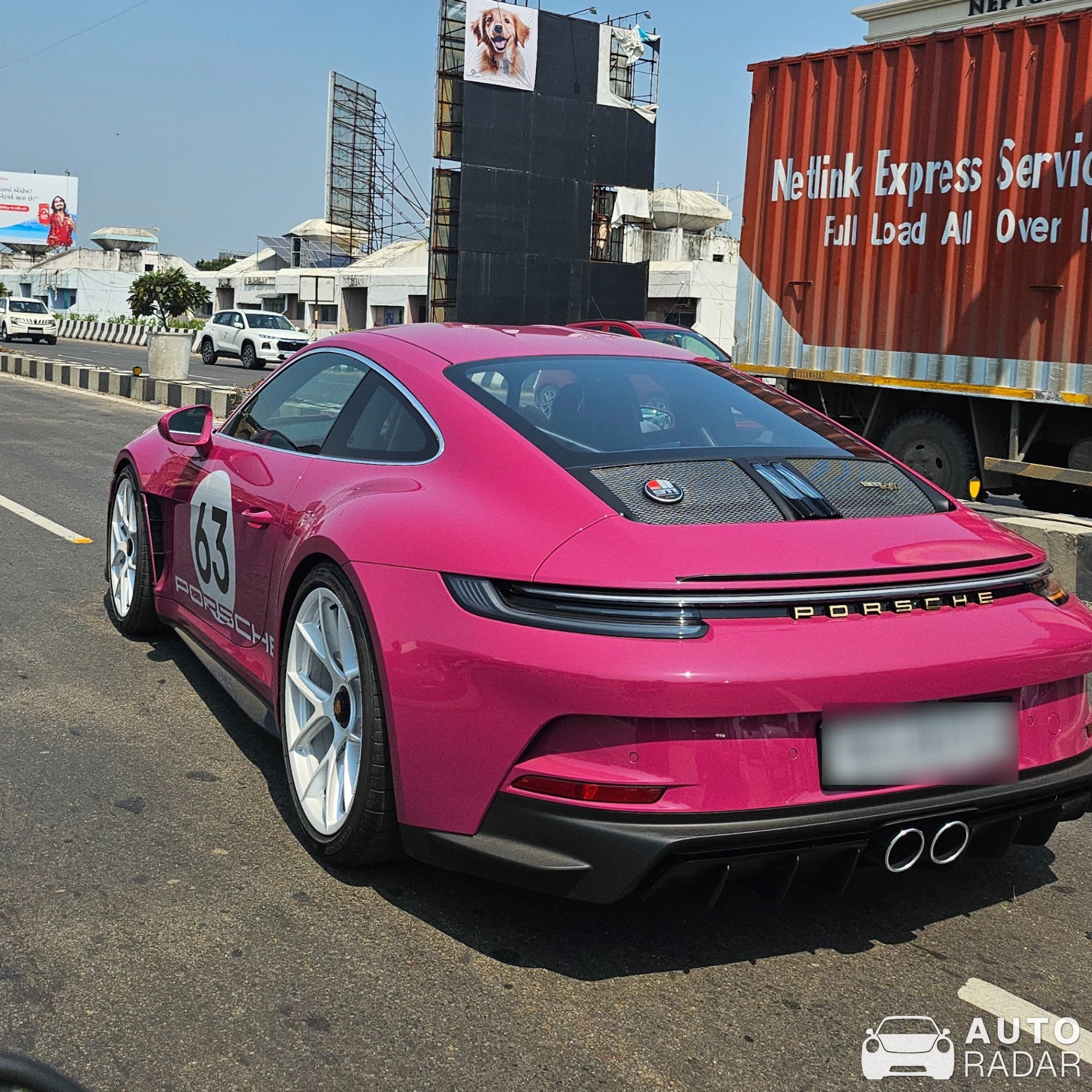 Porsche 992 S/T spotted in Vadodara, India