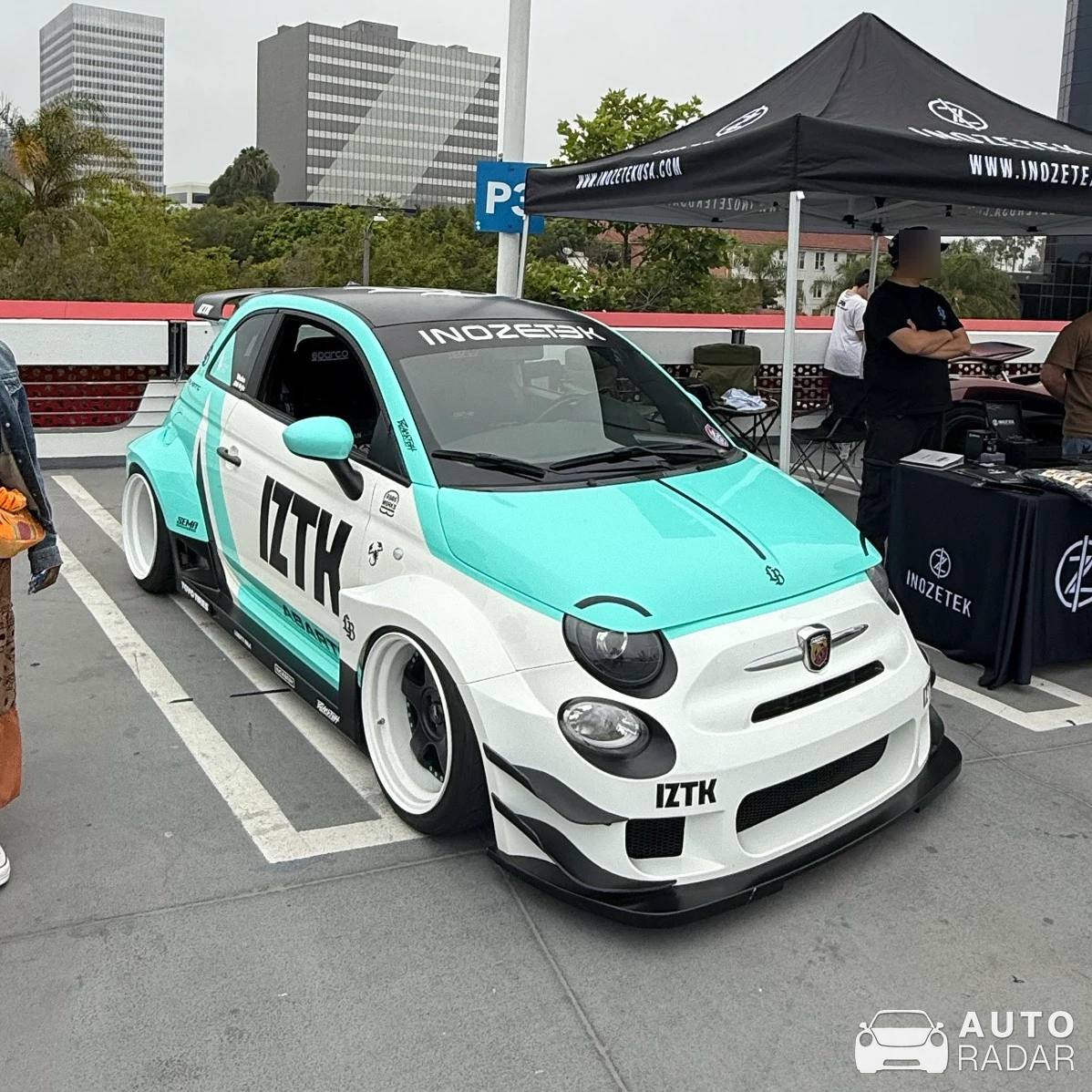 Abarth 595 FRP LB WORKS spotted in Los Angeles