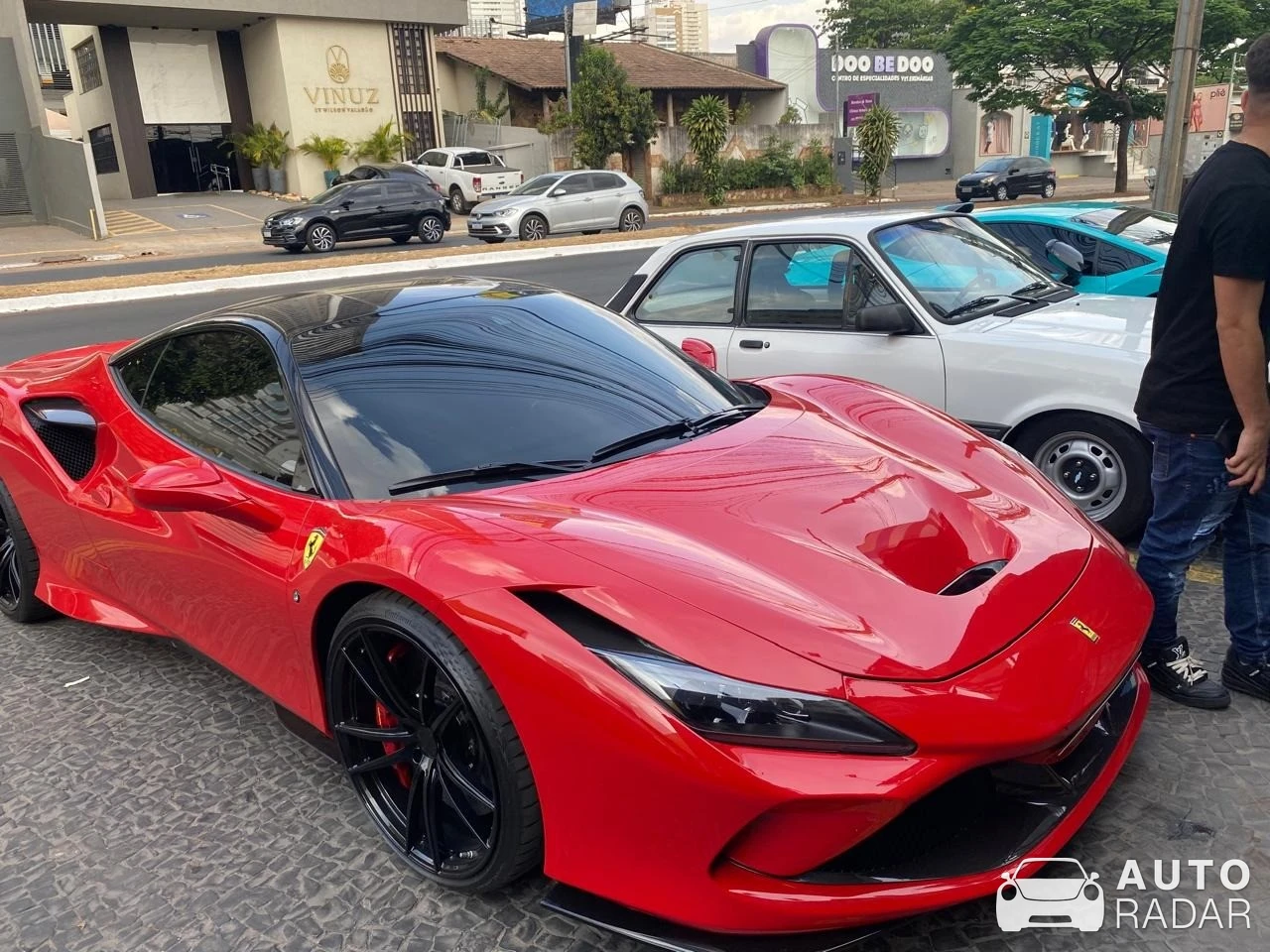 Ferrari F8 Tributo spotted in Setor Bueno, Brazil
