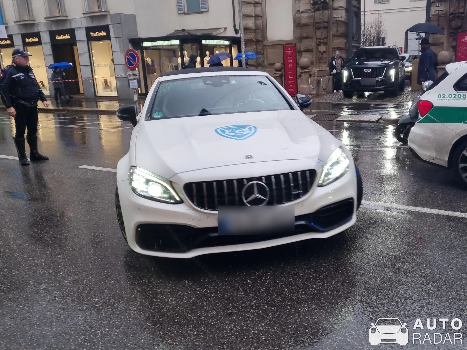 Mercedes-AMG C 63 S Convertible A205 spotted in Milano, Italy