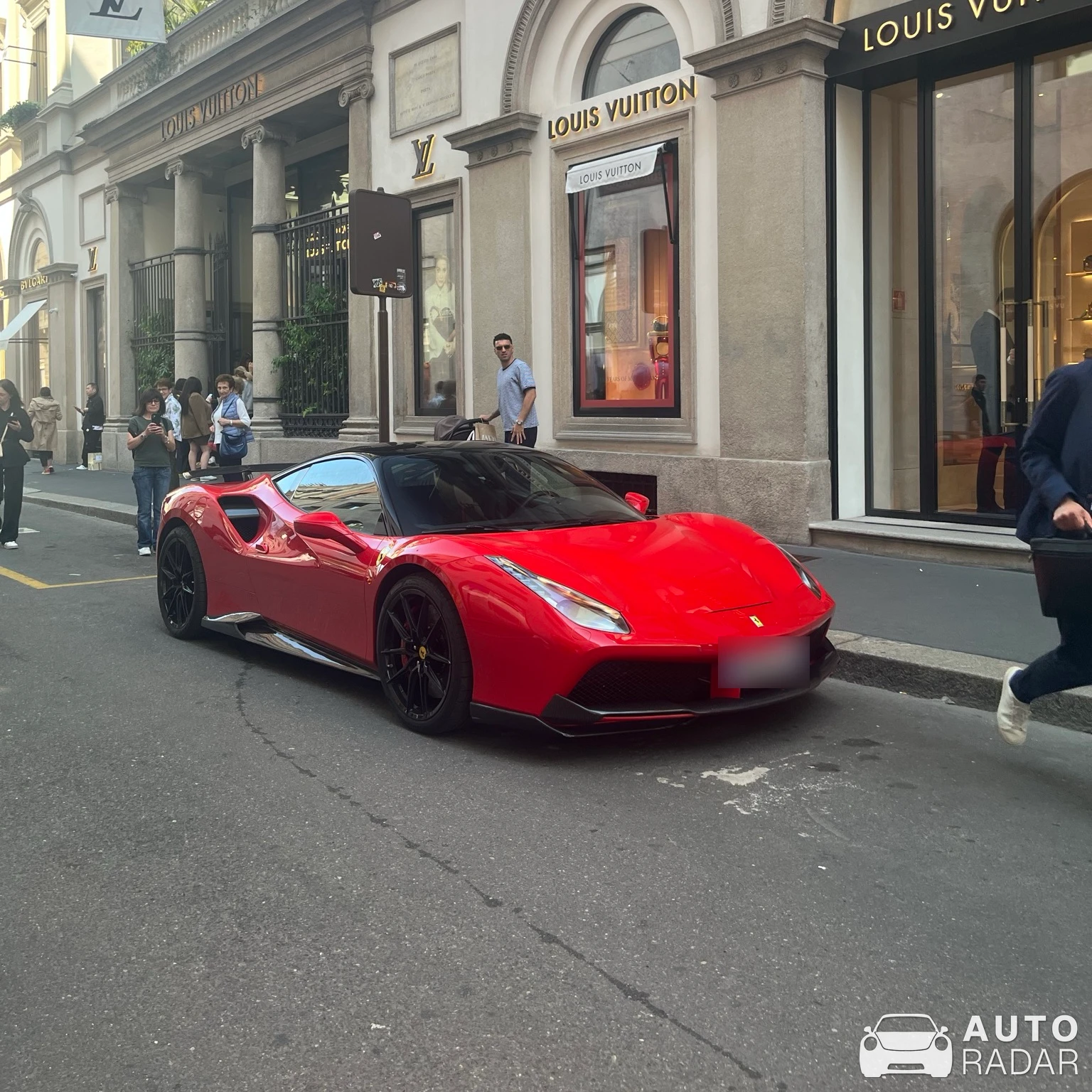 Ferrari 488 GTB Novitec Rosso N-Largo spotted in Milano