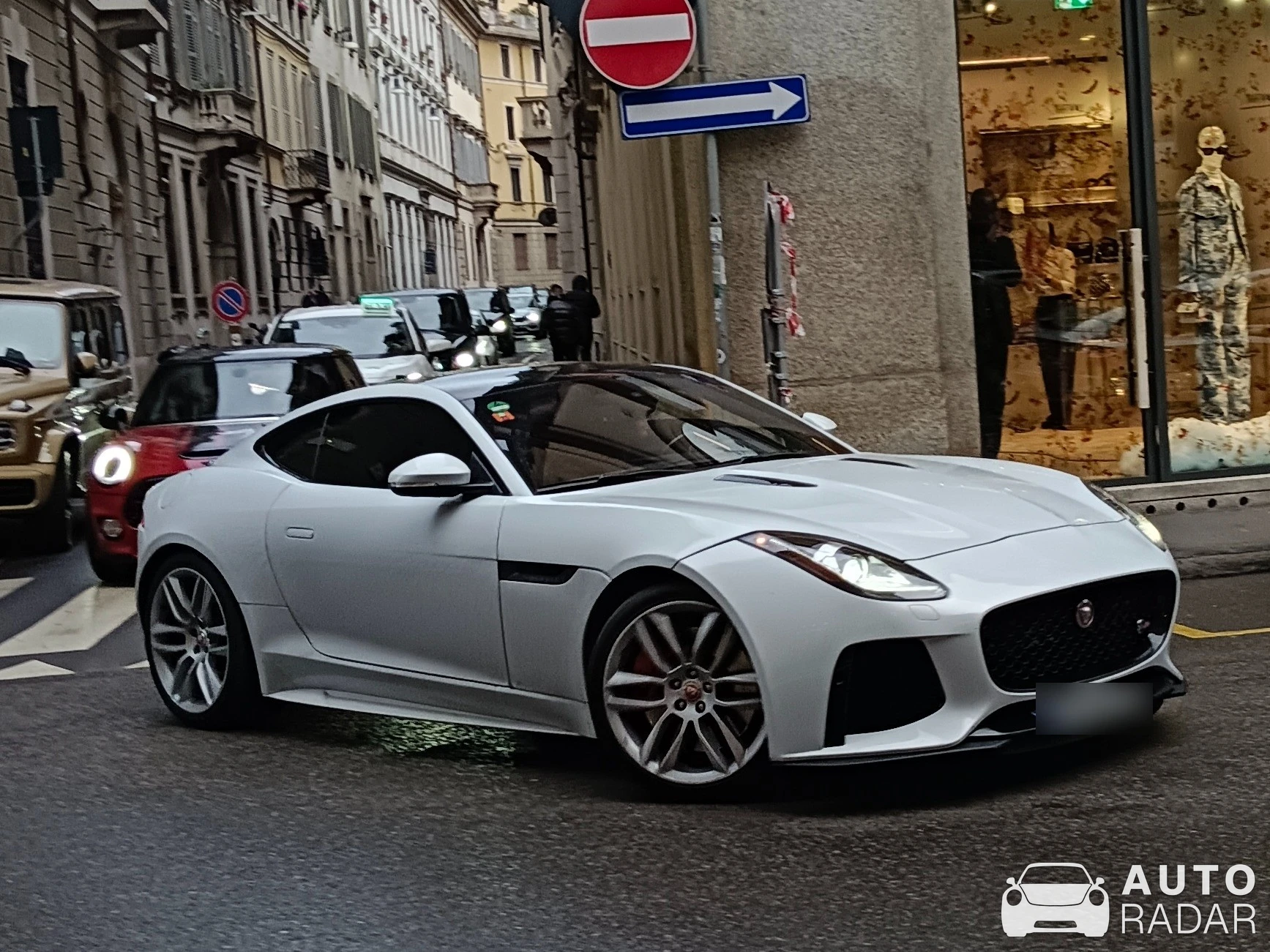 Jaguar F-Type SVR Coupé spotted in Milan, Italy