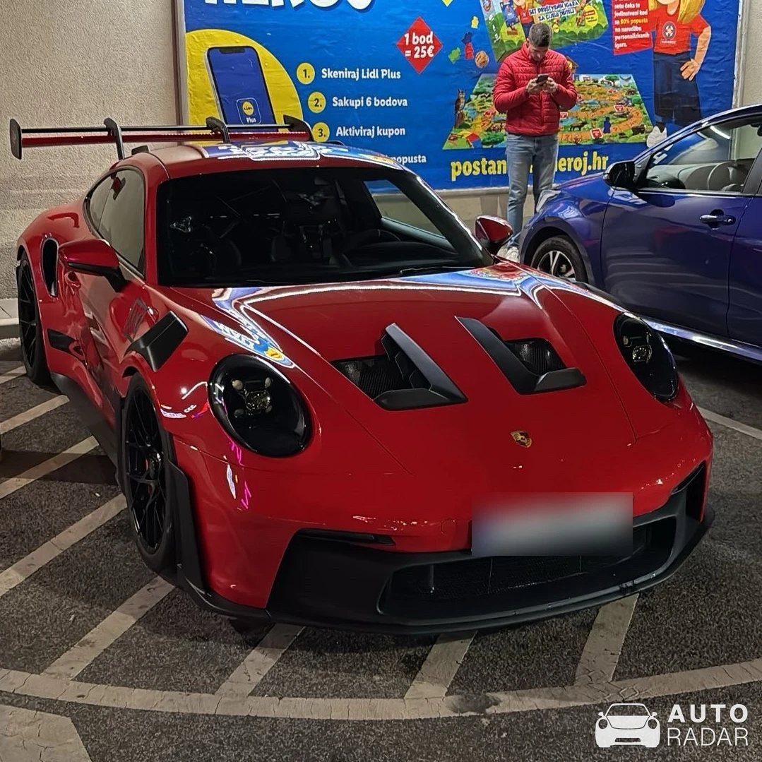 Porsche 992 GT3 RS MkI spotted in Zagreb, Croatia