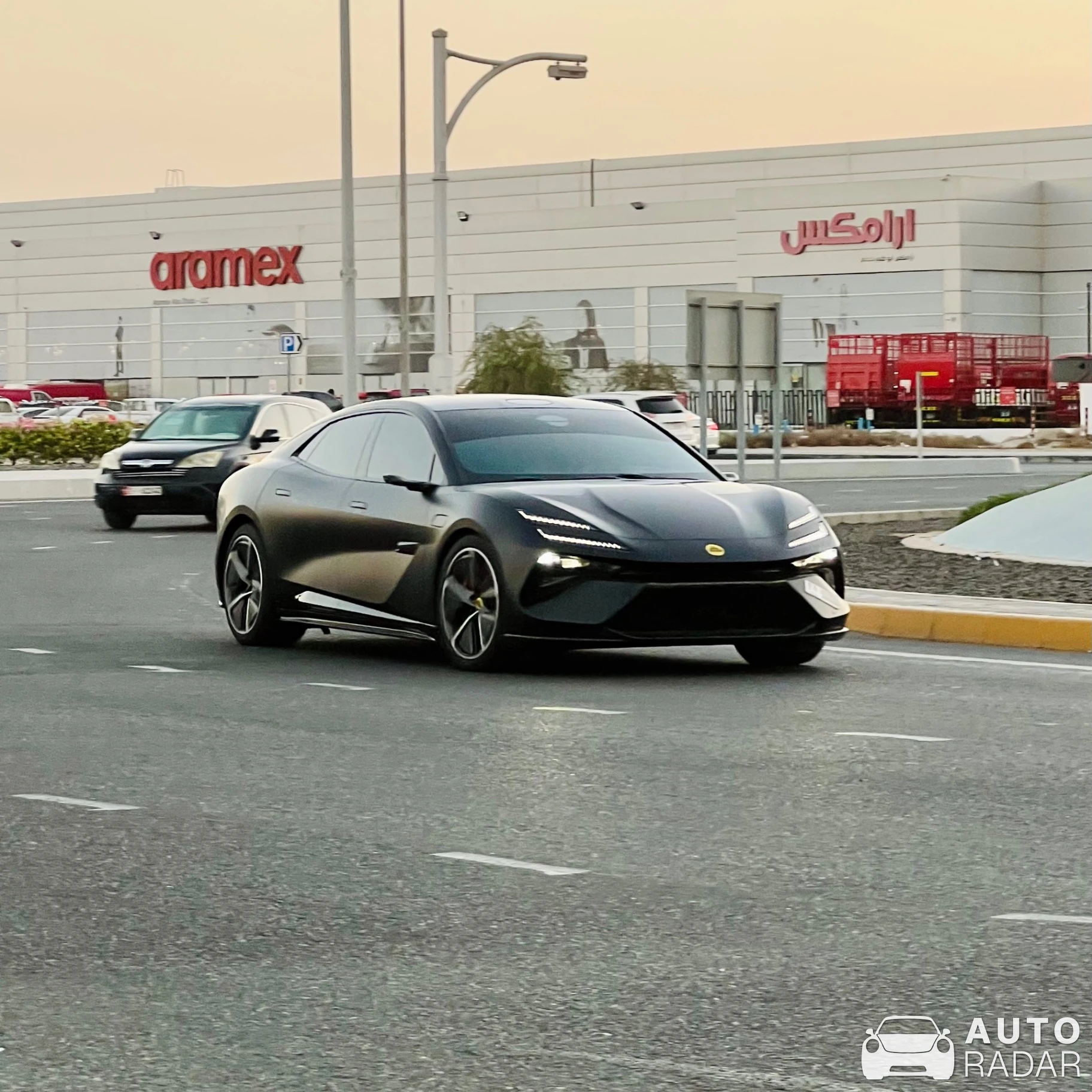 Lotus Emeya spotted in Abu Dhabi, United Arab Emirates