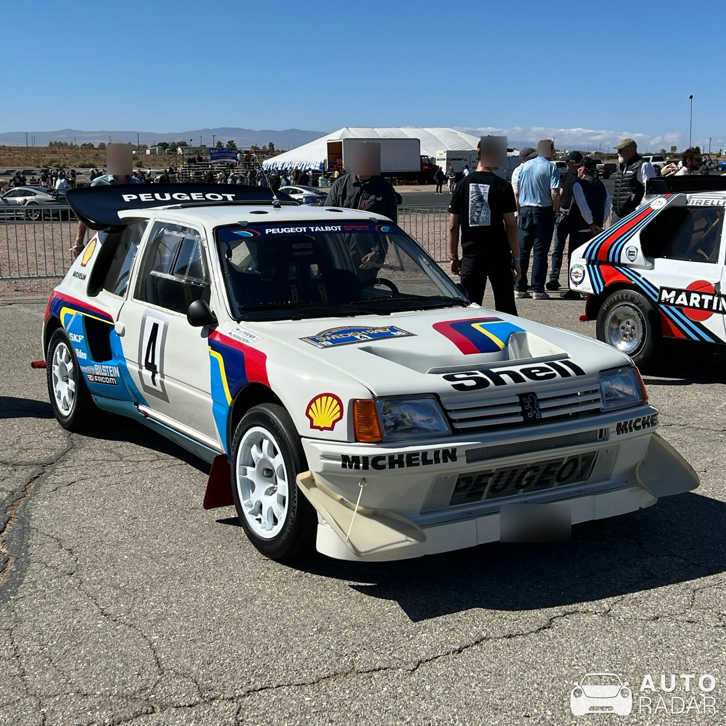 Peugeot 205 T16 Group B spotted in Rosamond