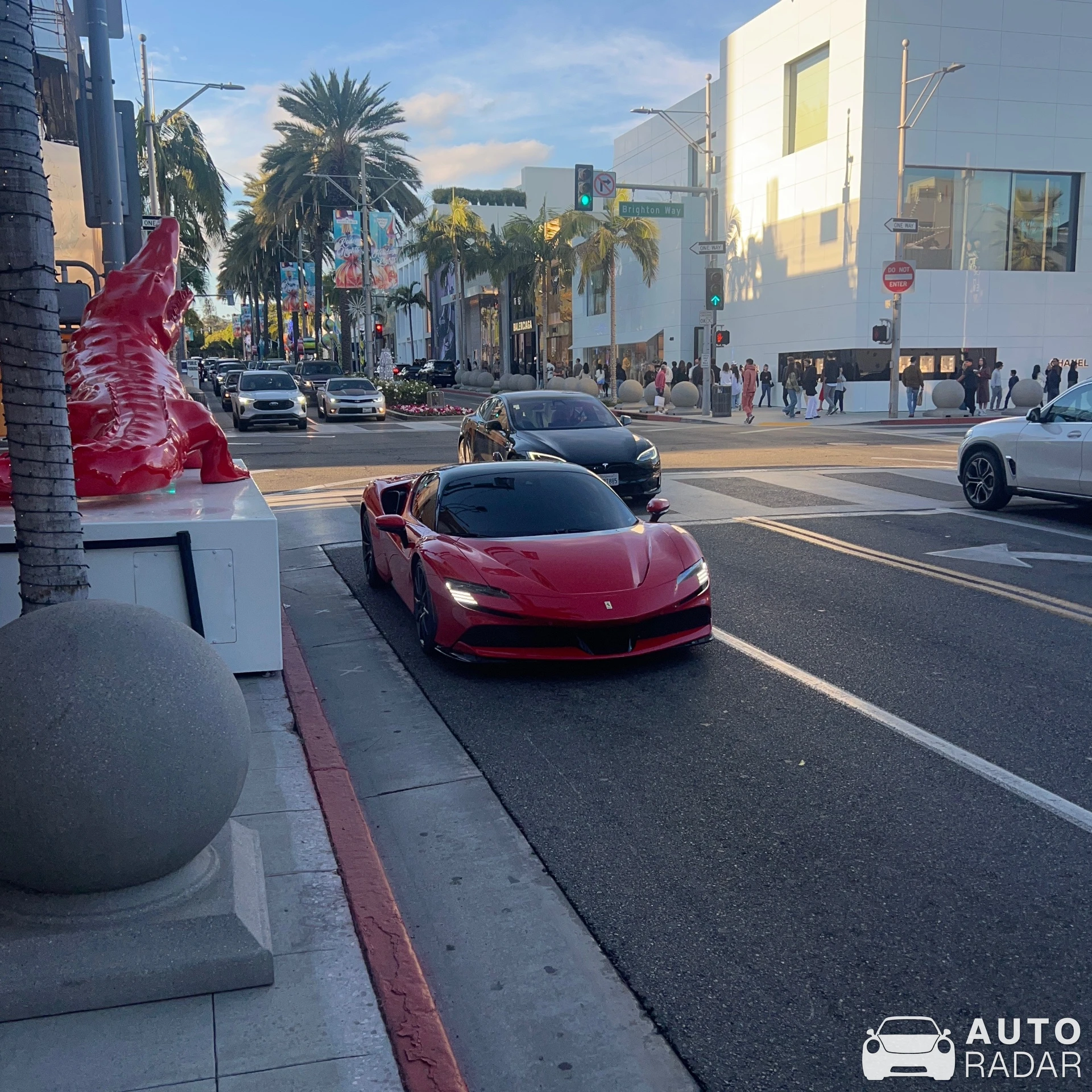 Ferrari SF90 Stradale spotted in Beverly Hills, United States