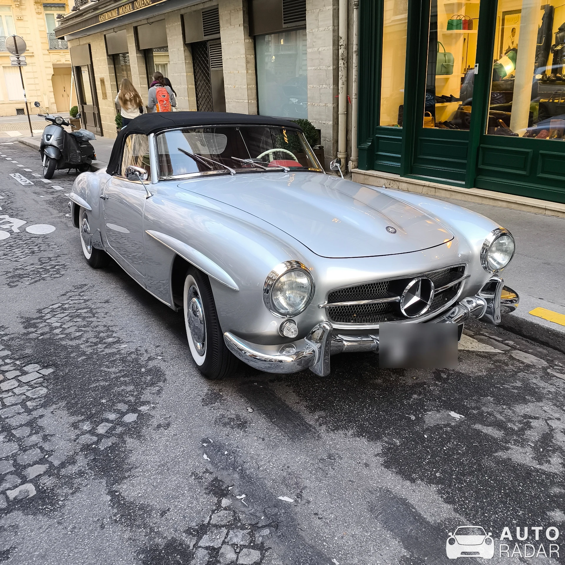 Mercedes-Benz 190 SL spotted in Paris, France