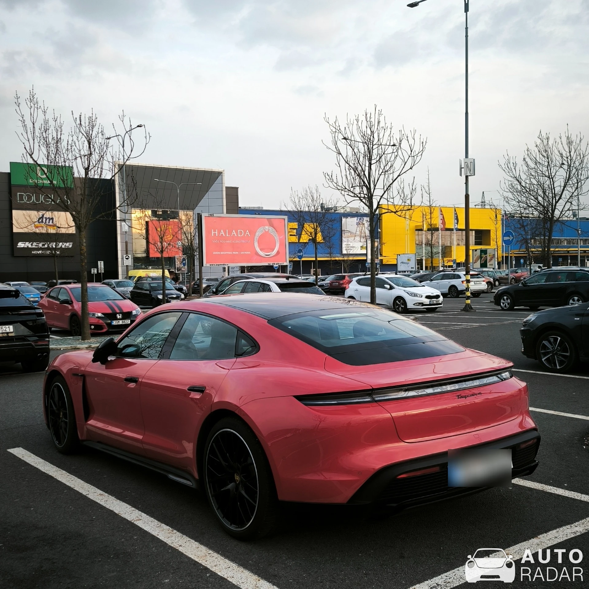 Porsche Taycan 4 spotted in Ostrava, Czech Republic