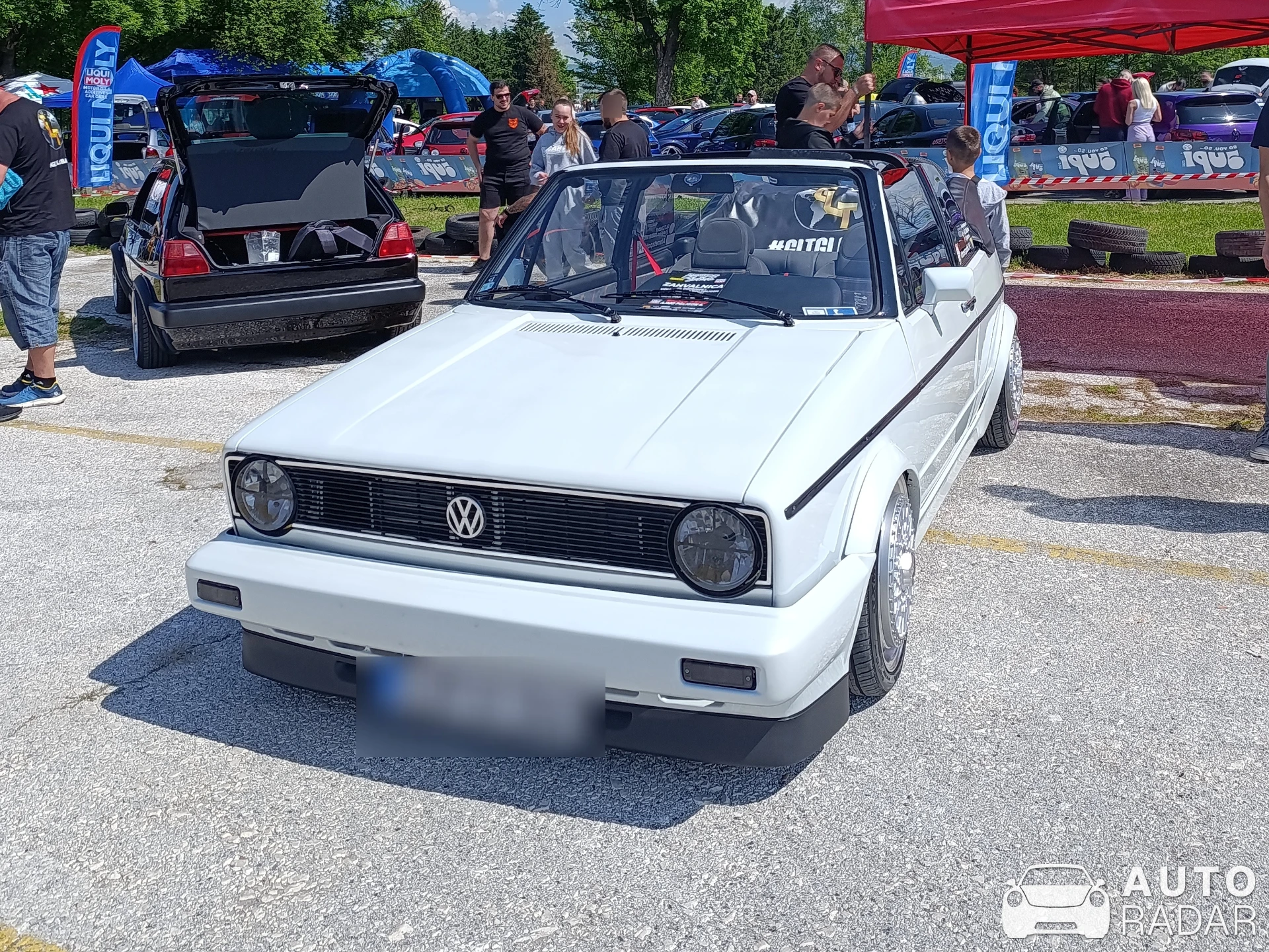 Volkswagen Golf Cabriolet MkI White Special Edition spotted in Sarajevo