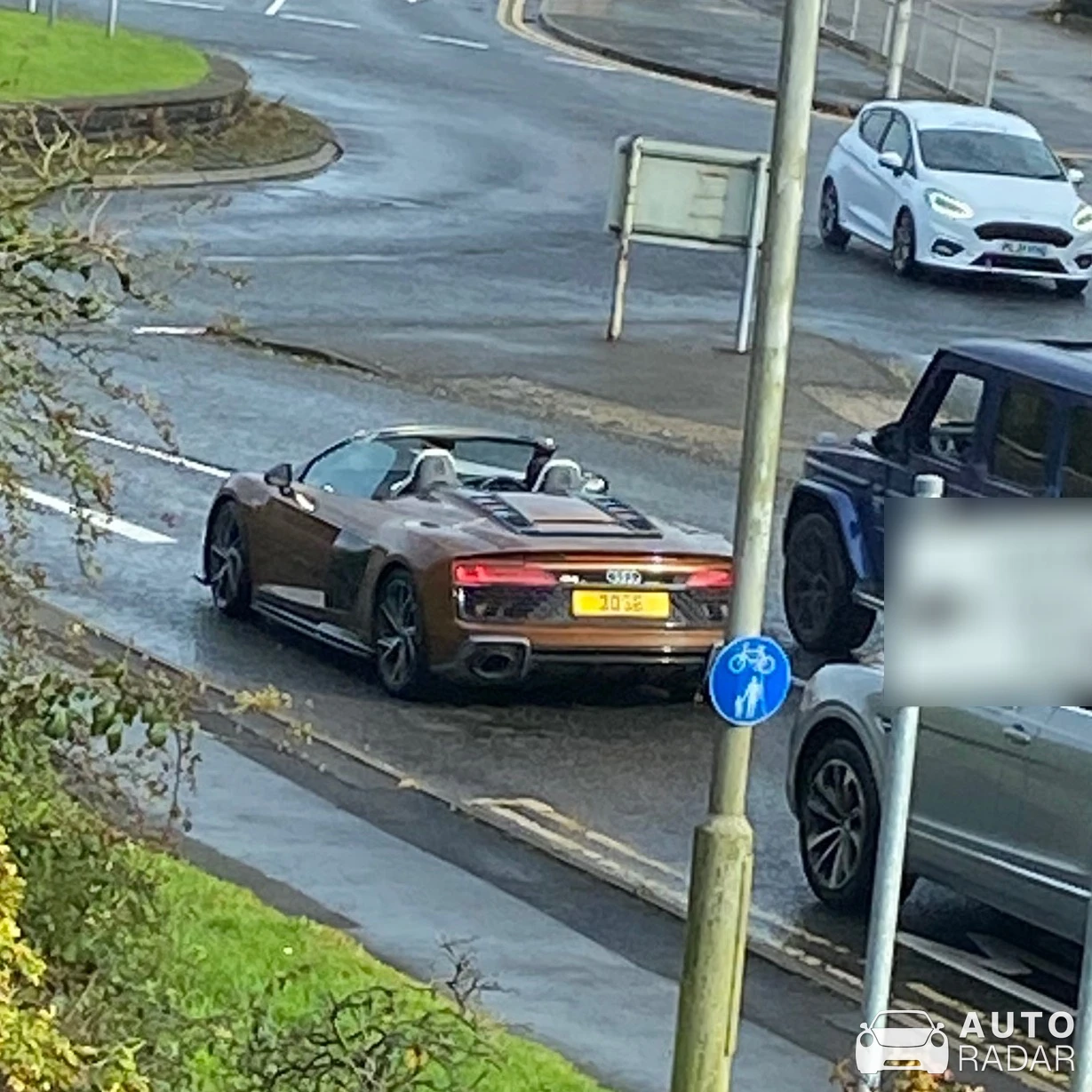 Audi R8 V10 Spyder spotted in Brierfield, United Kingdom