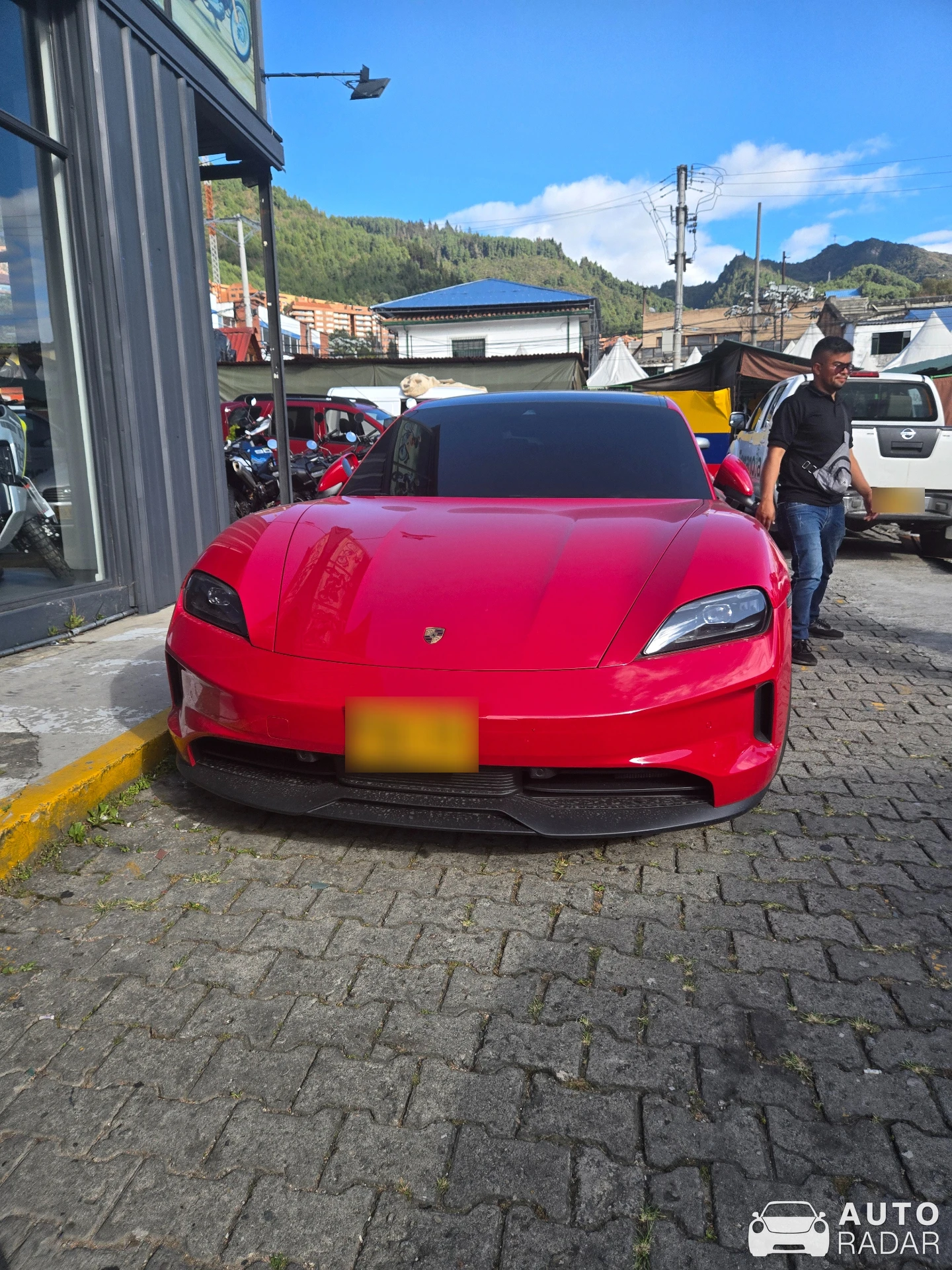 Porsche Taycan spotted in Bogotá, Colombia