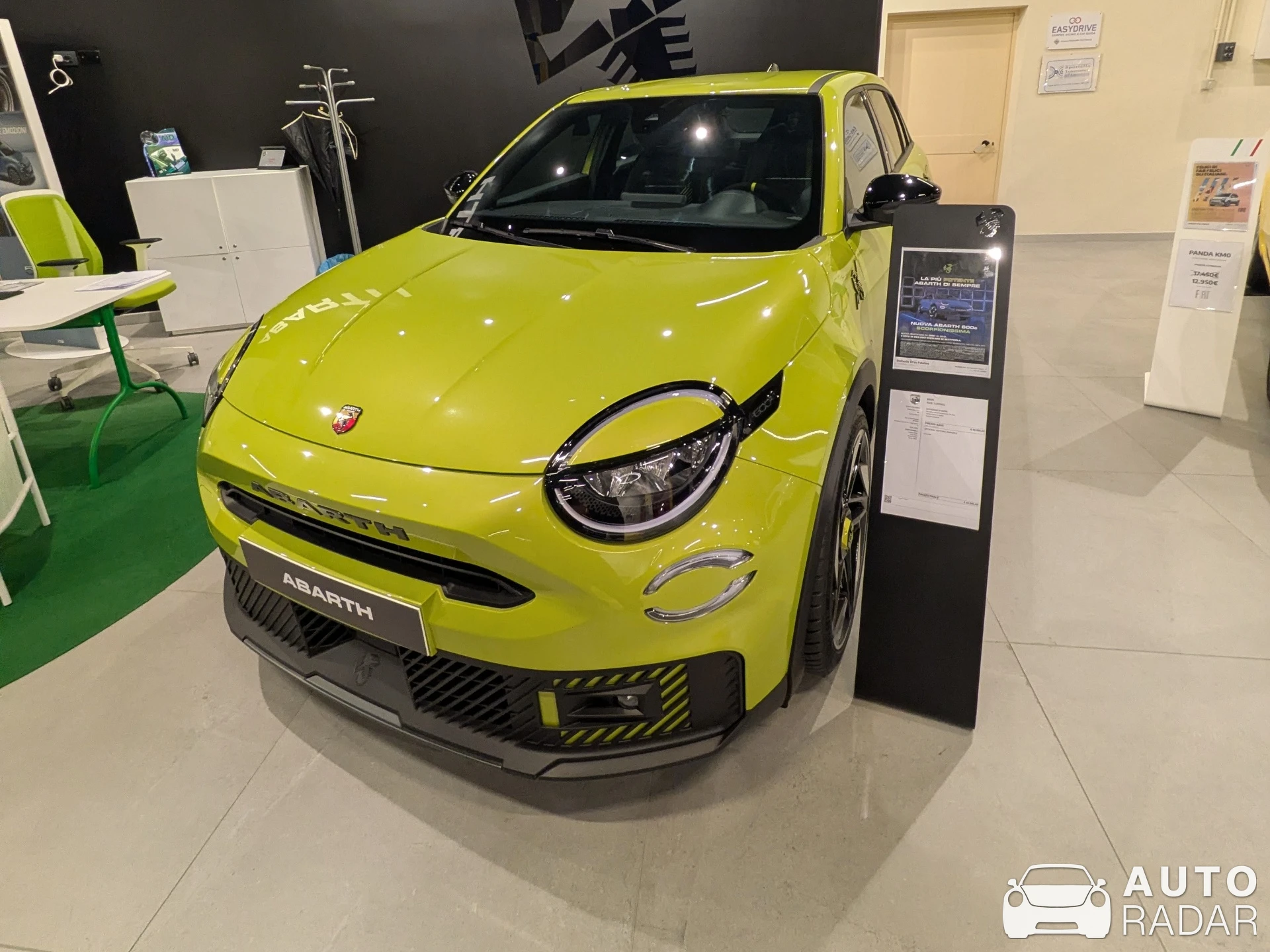 Abarth 600e spotted in Palermo