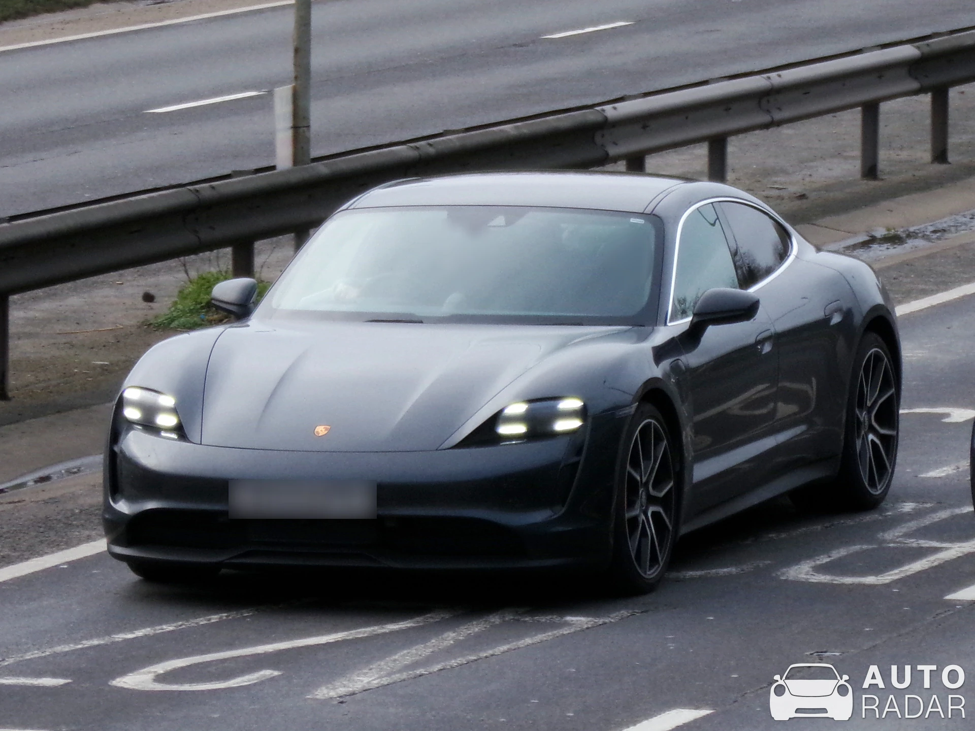 Porsche Taycan 4S spotted in West Sussex, United Kingdom