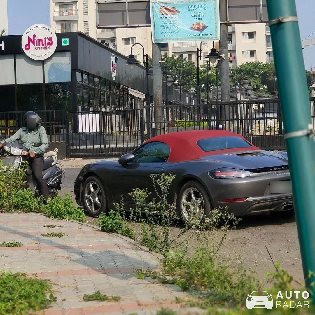 Porsche 718 Boxster spotted in Surat