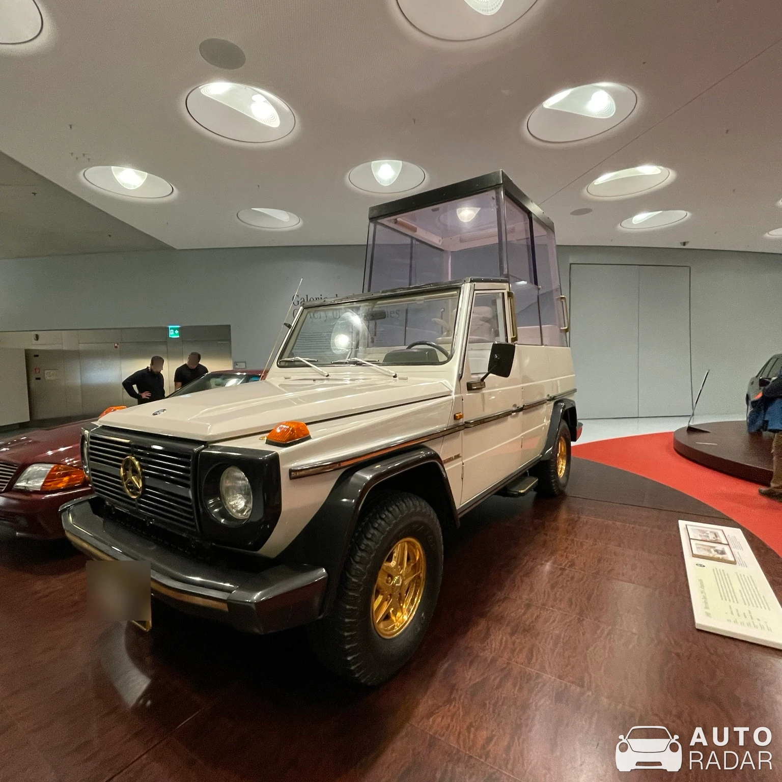 Mercedes-Benz 230G 'Papamobil' spotted in Strasbourg