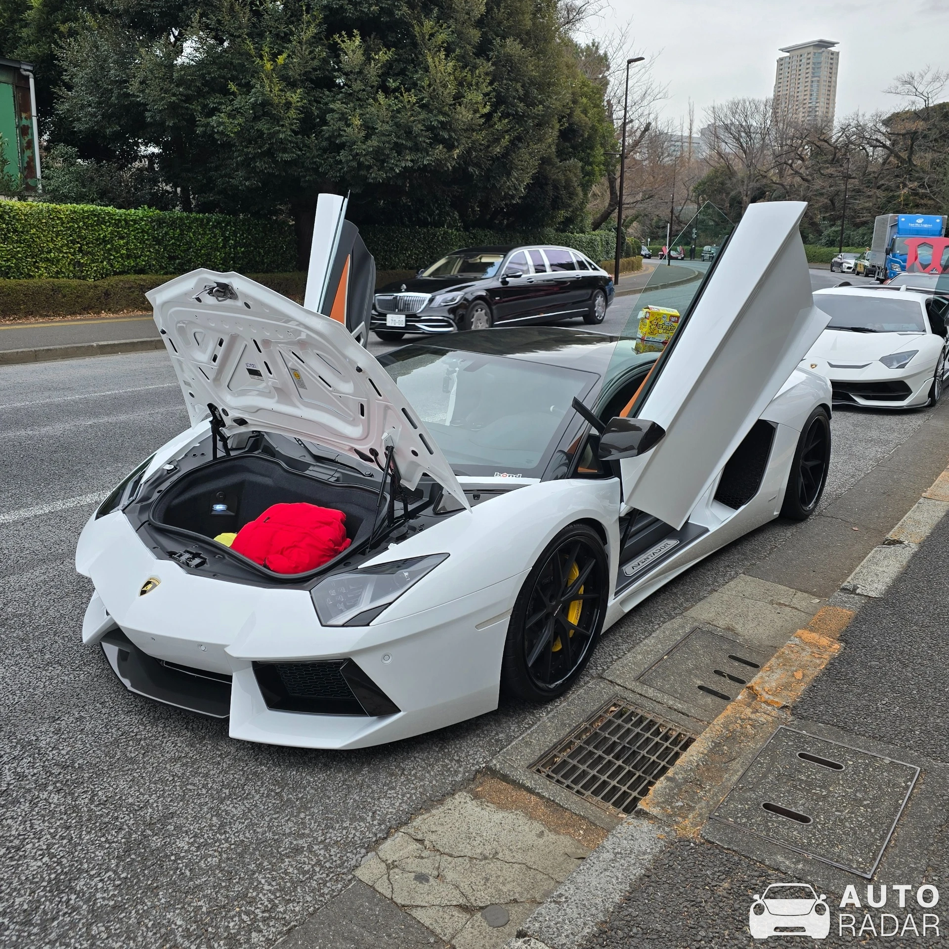 Lamborghini Aventador LP700-4 spotted in Shinjuku City, 일본