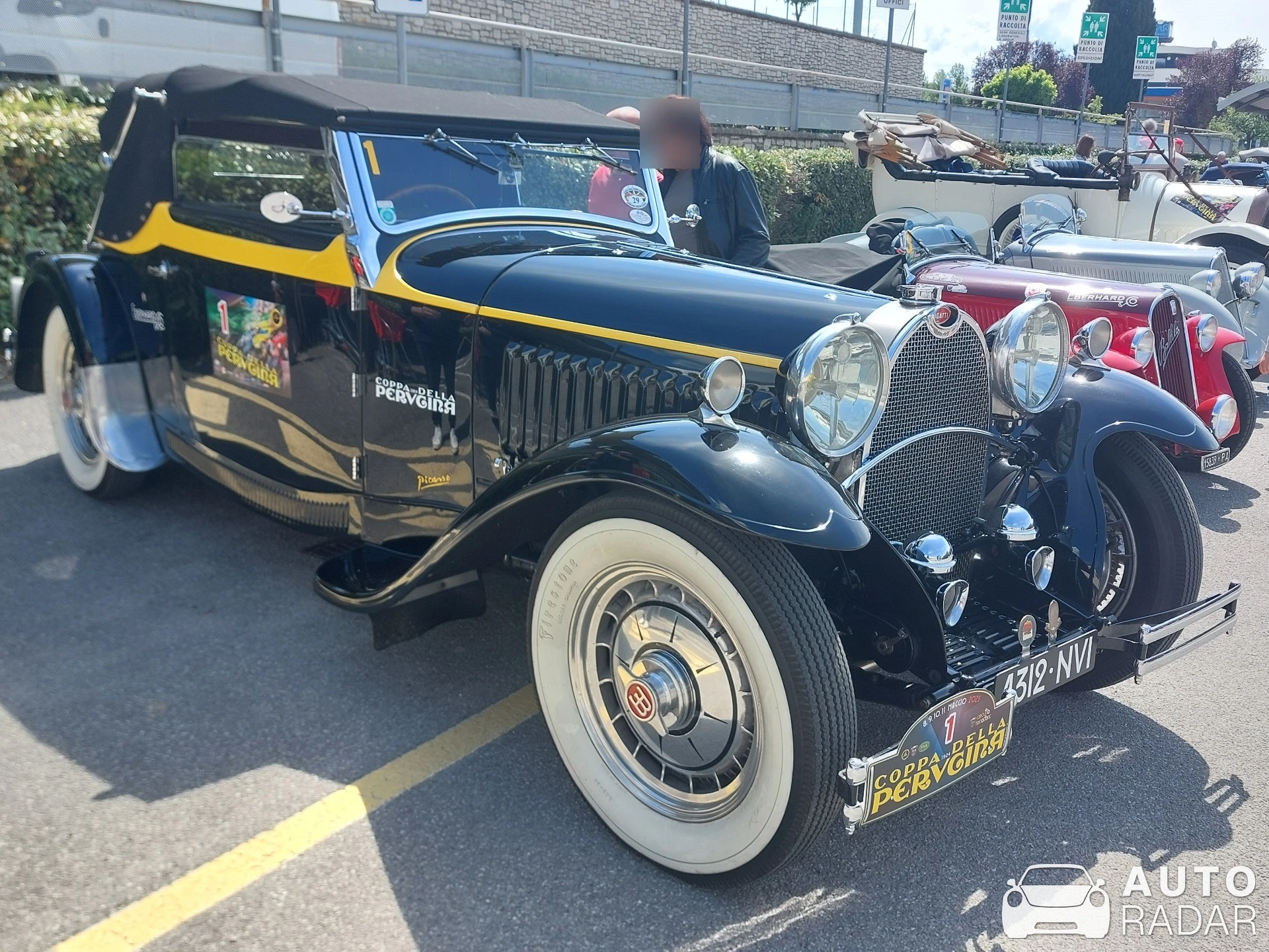 Bugatti Type 50 spotted in Perugia