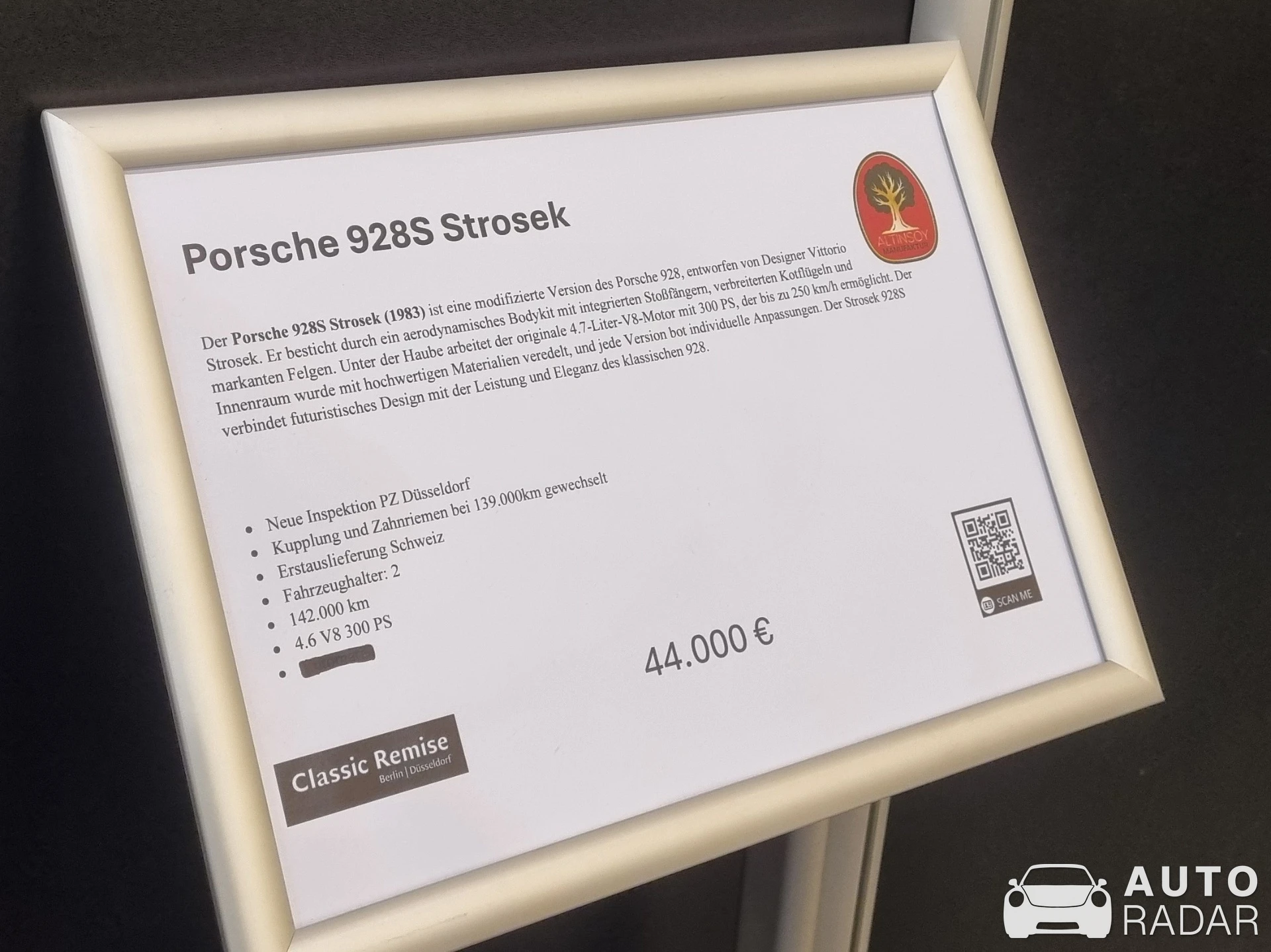 Porsche 928 S Strosek spotted in Essen