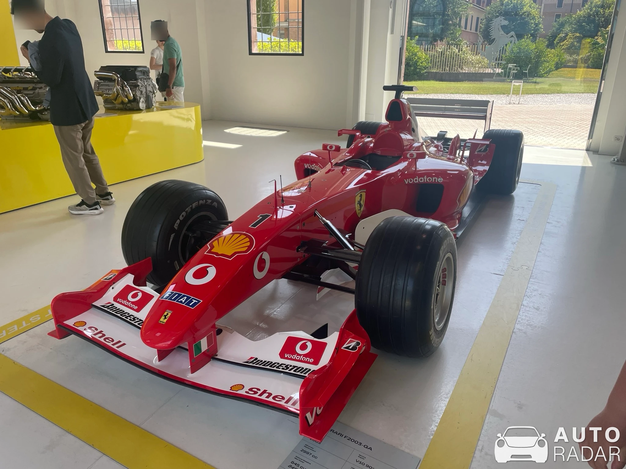 Ferrari F2003-GA spotted in Modena