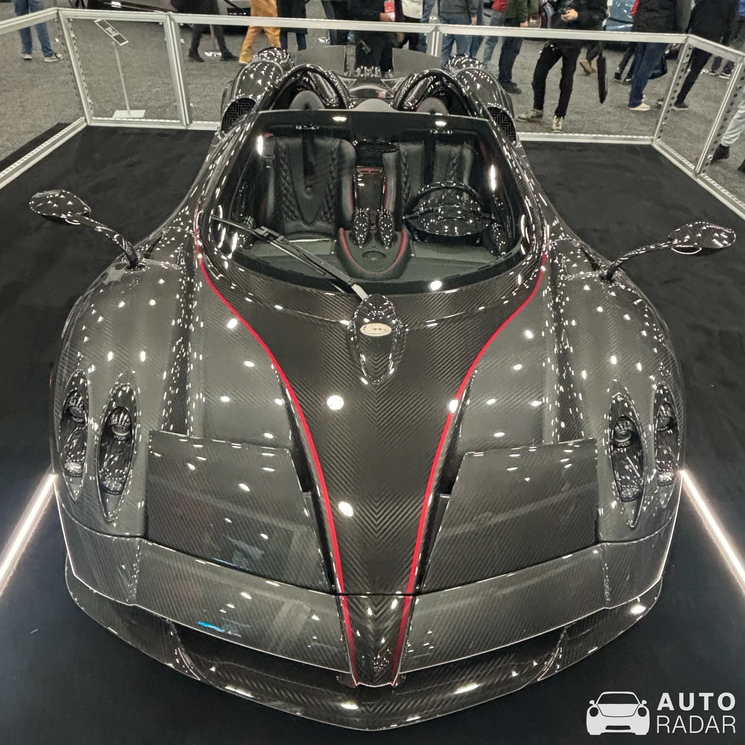 Pagani Huayra Roadster spotted in Detroit, United States