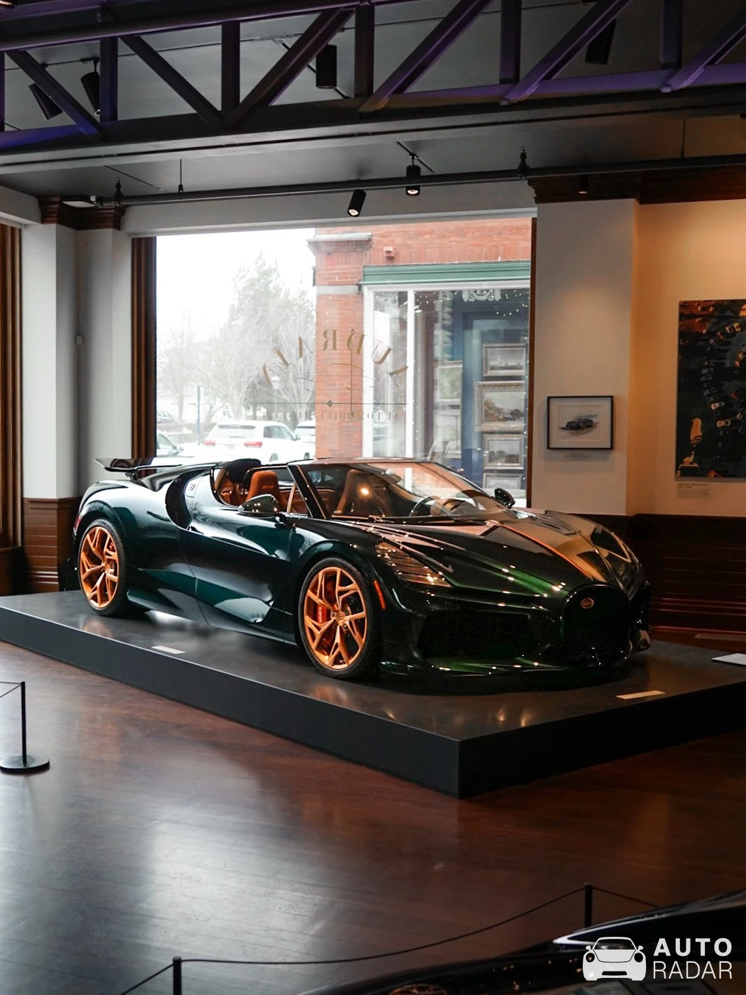 Bugatti W16 Mistral spotted in Newport