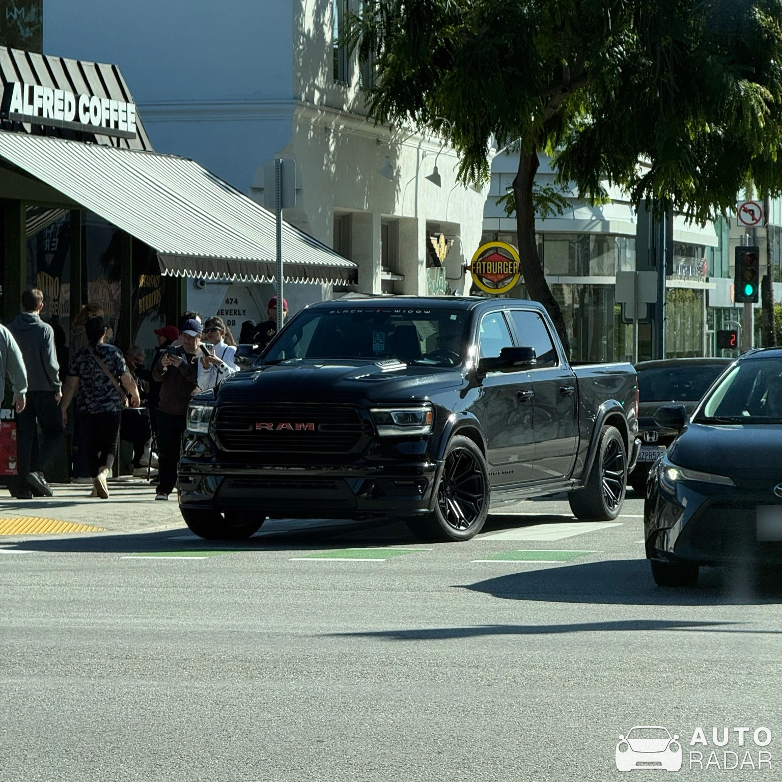 Dodge RAM 1500 Black Widow spotted in Beverly Hills