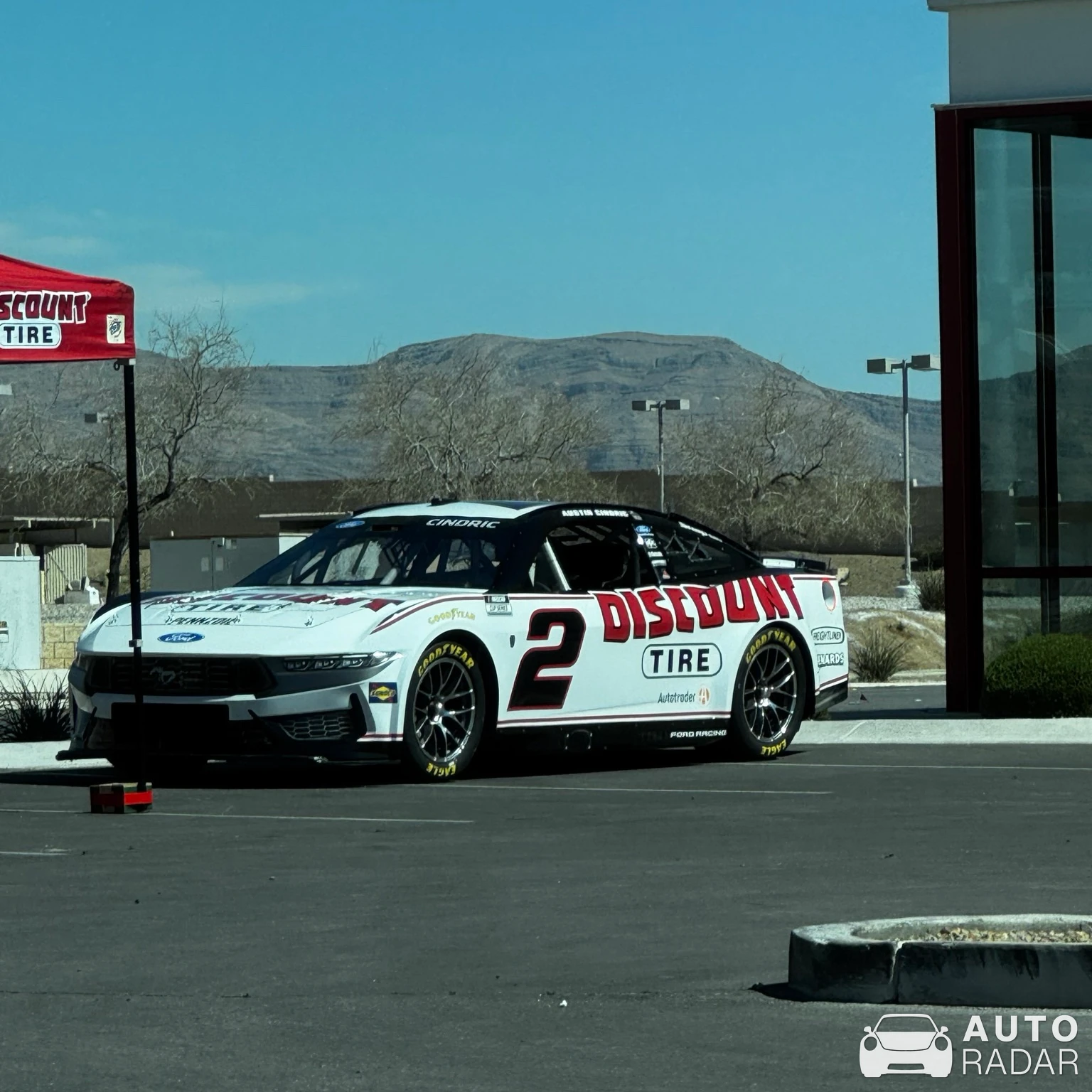 Ford Mustang NASCAR spotted in North Las Vegas