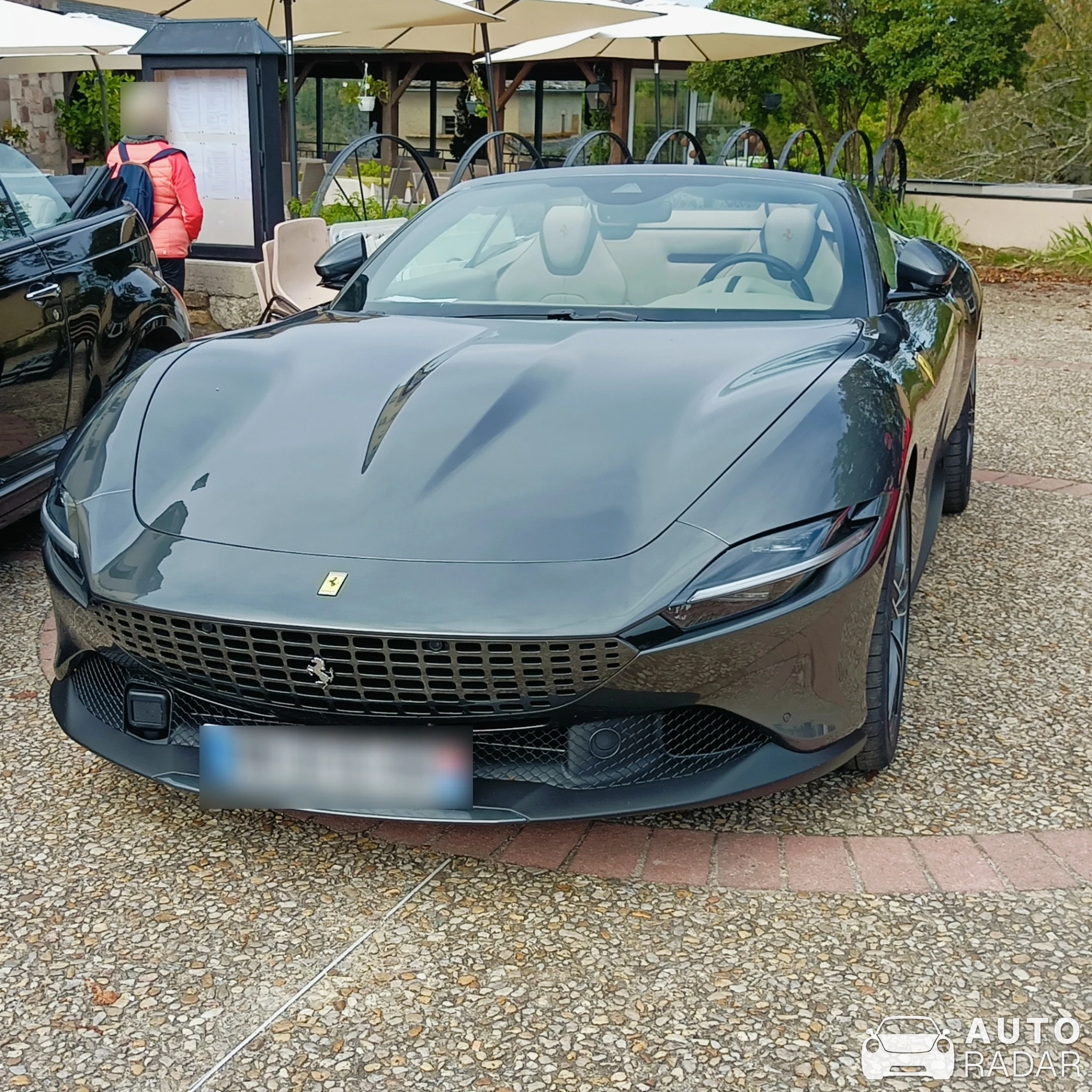 Ferrari Roma Spider spotted in Najac, France