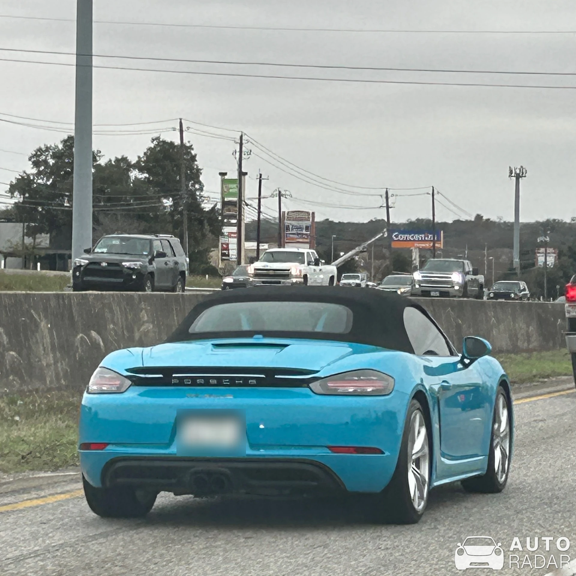 Porsche 718 Boxster spotted in Buda, United States