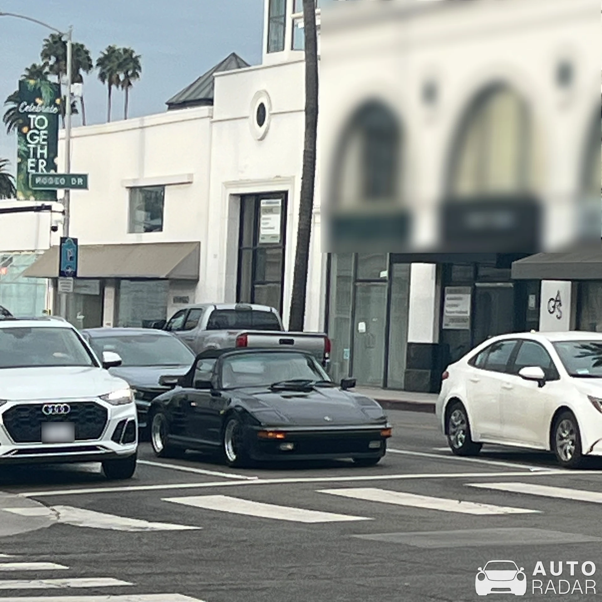 Porsche 930 Turbo Flachbau Cabriolet spotted in Beverly Hills, United States