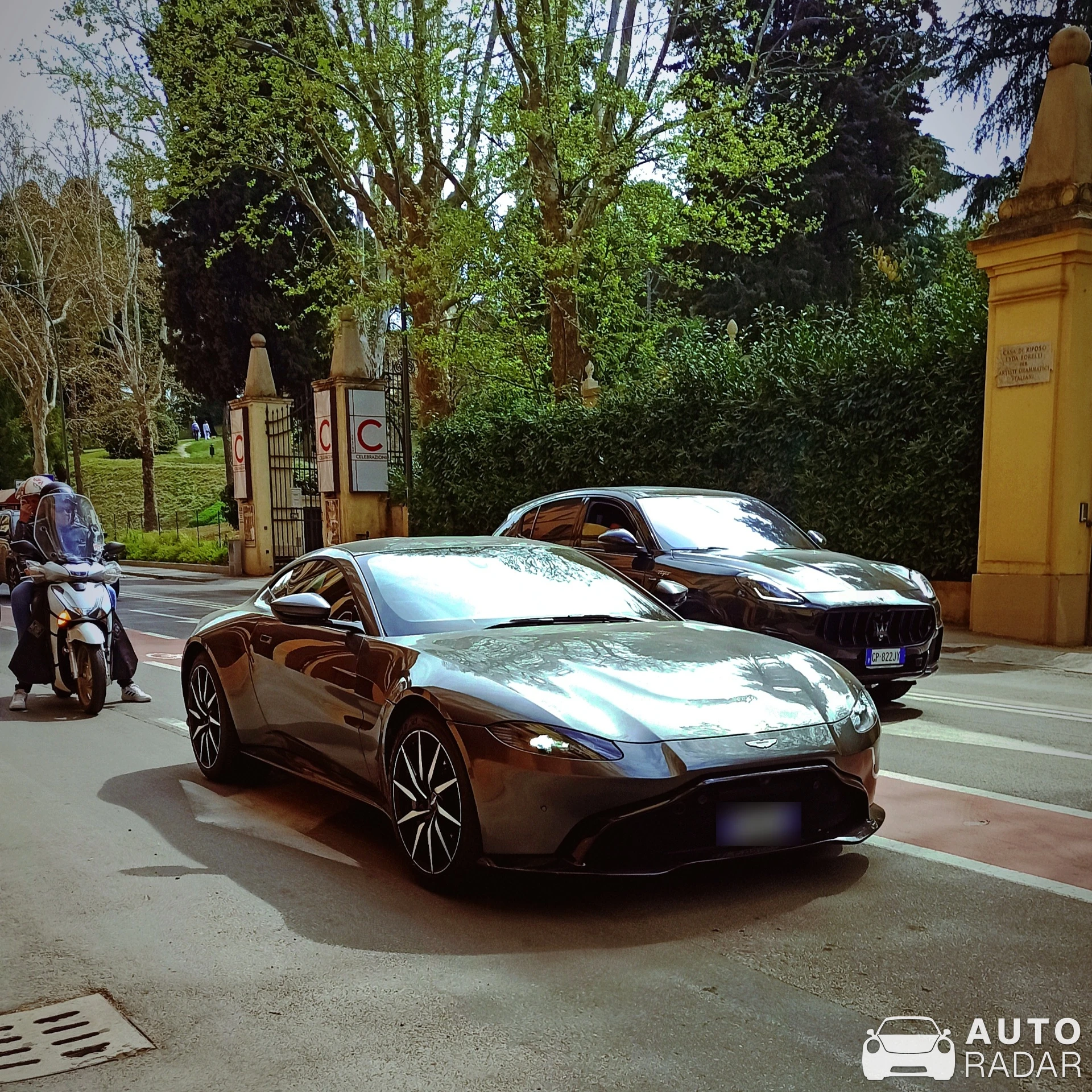 Aston Martin V8 Vantage spotted in Bologna, Italia
