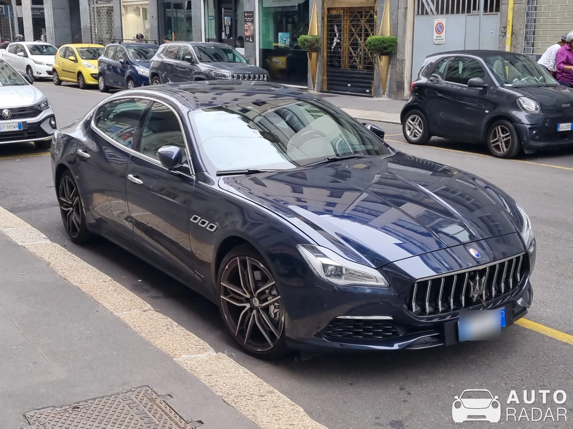Maserati Quattroporte Diesel GranLusso spotted in Milano