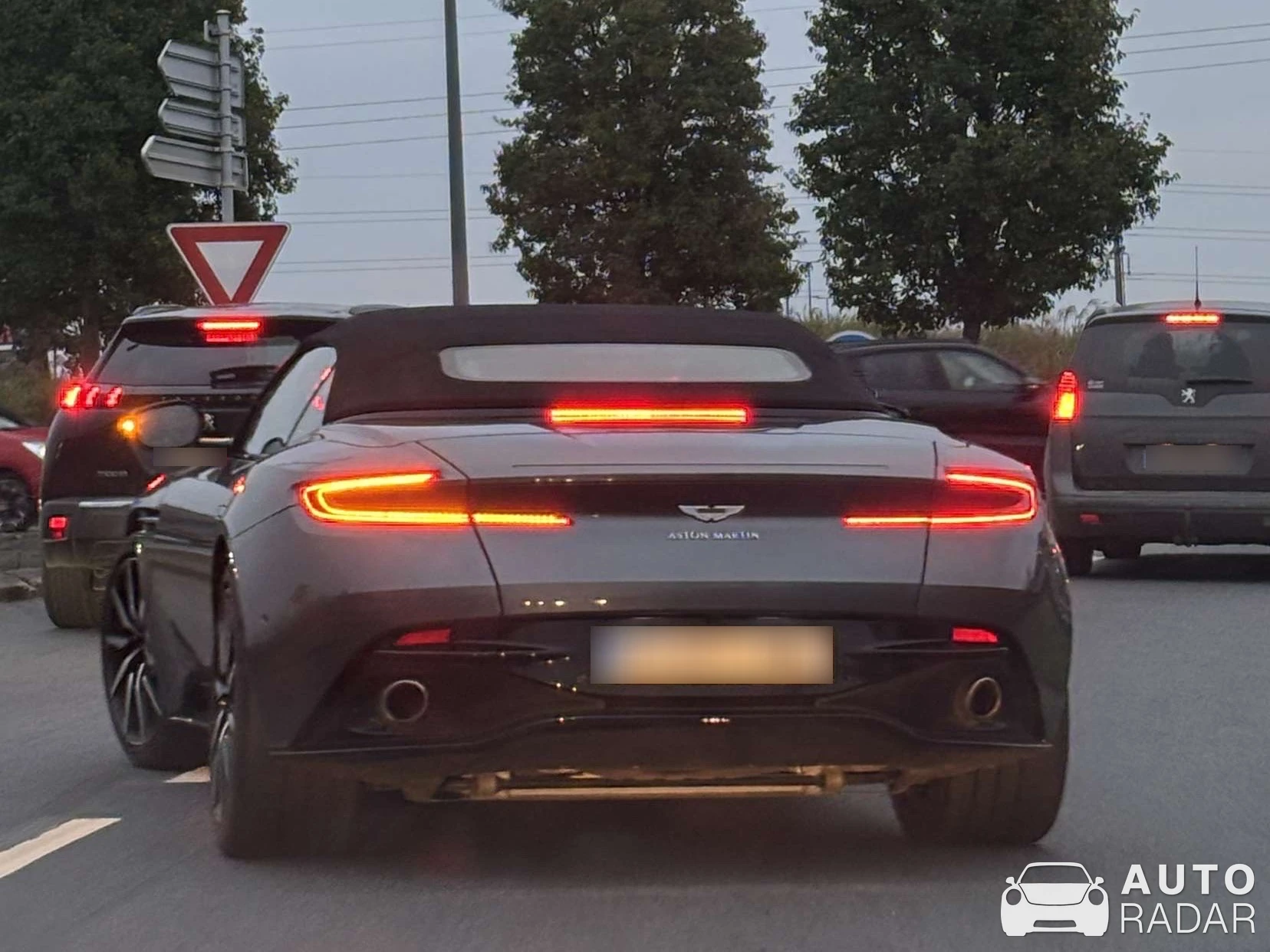 Aston Martin DB11 V8 Volante spotted in Le Mans, France