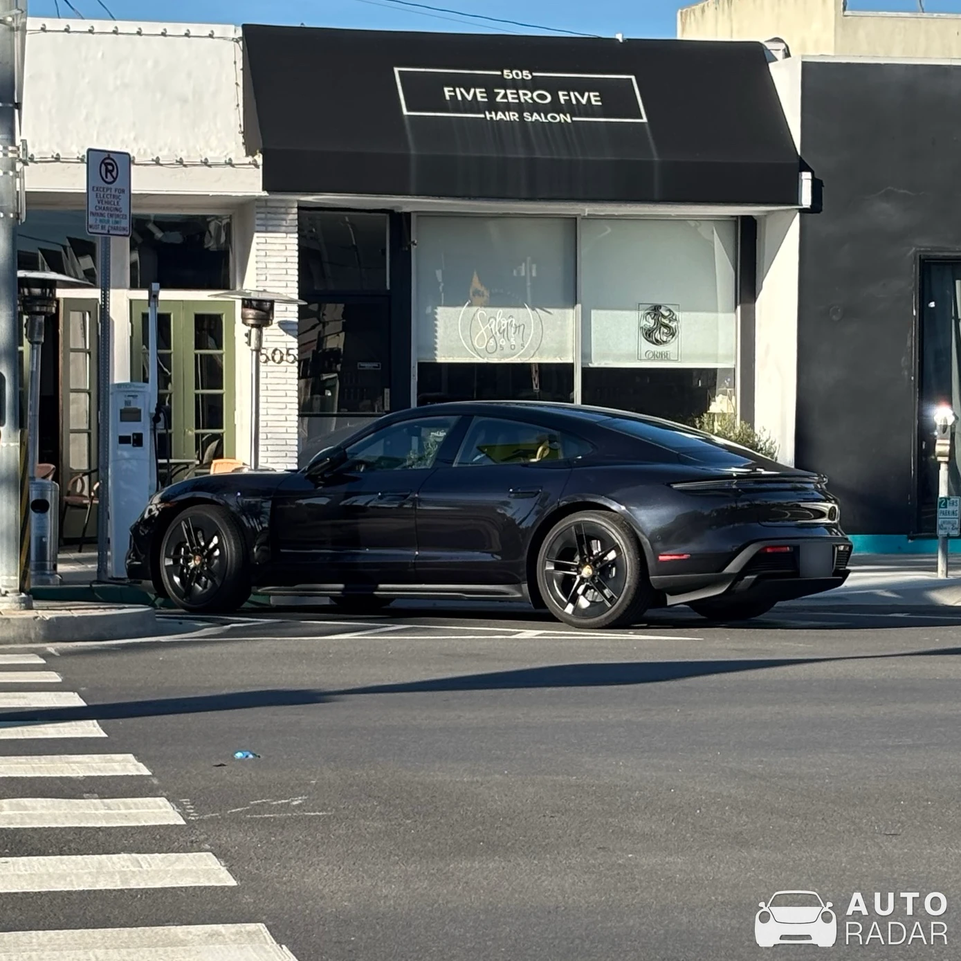 Porsche Taycan Turbo S spotted in Hermosa Beach, United States