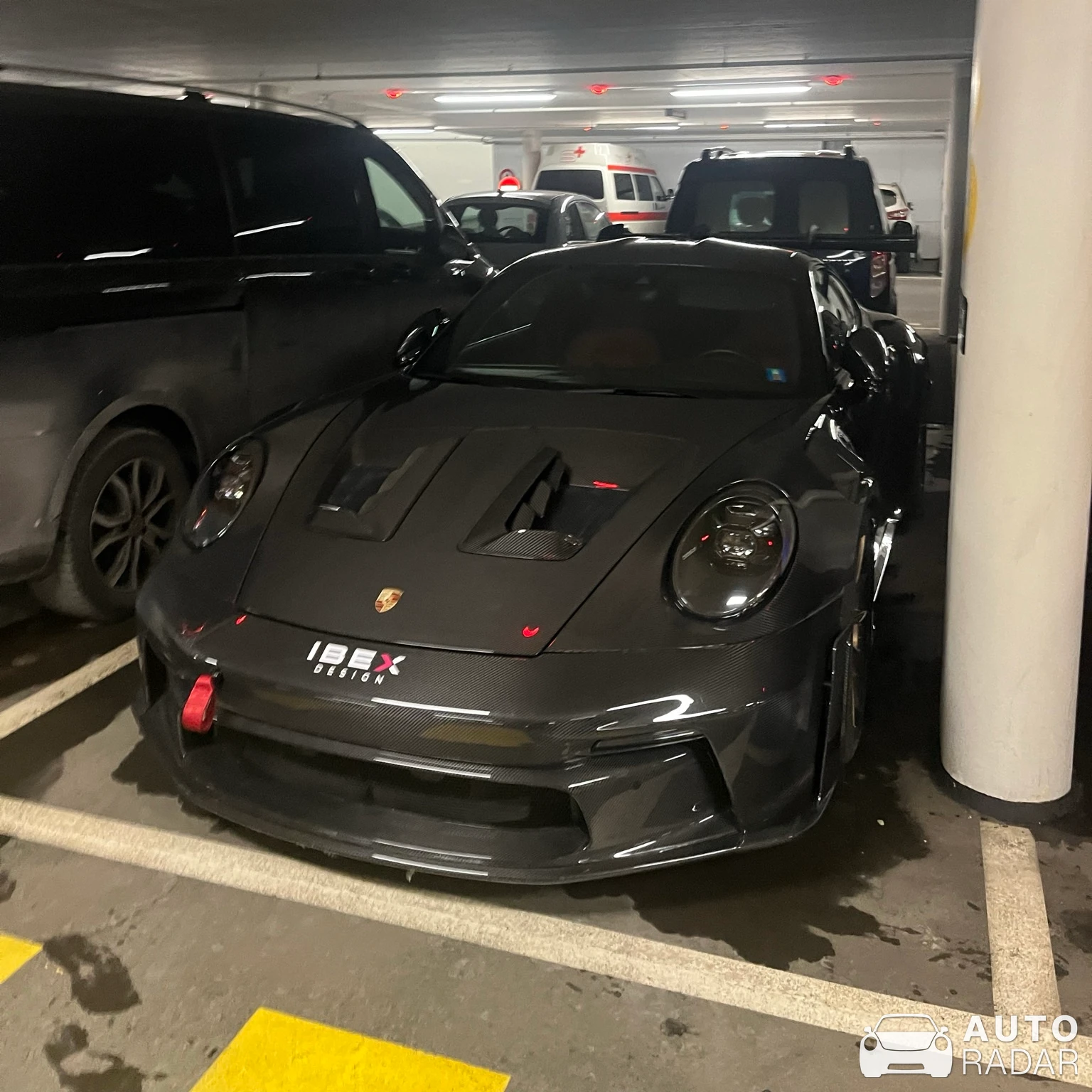 Porsche 992 GT3 RS Ibex Design spotted in Sankt Moritz