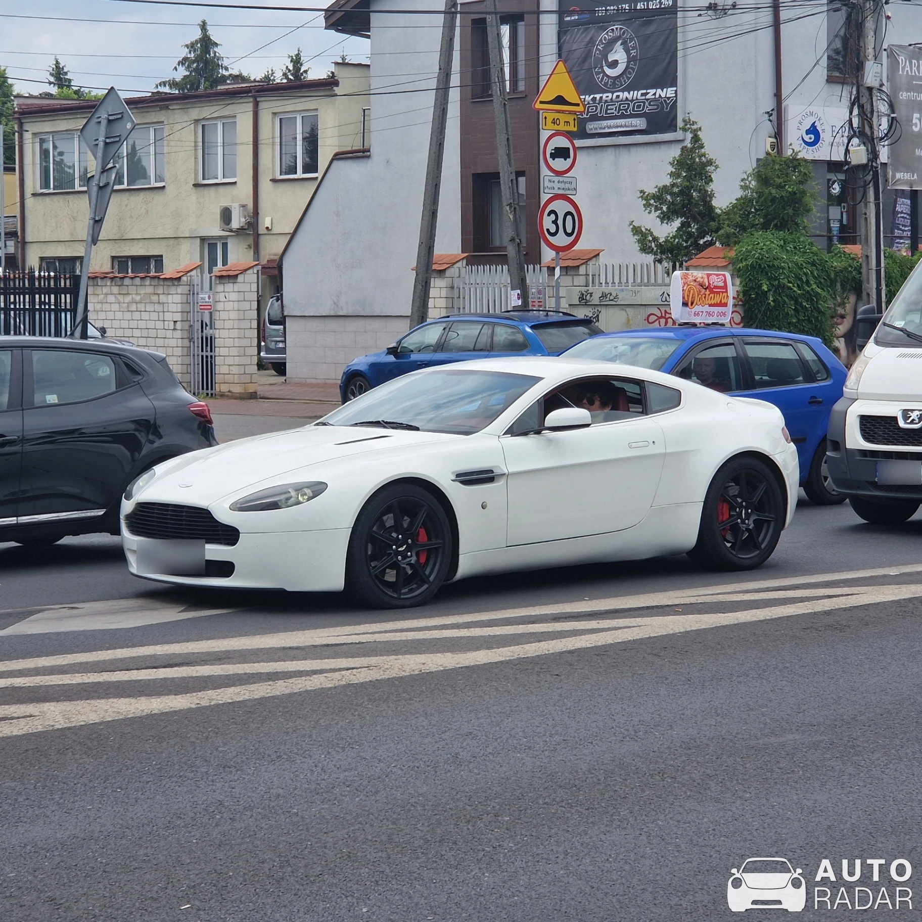 Aston Martin V8 Vantage spotted in Warszawa, Poland