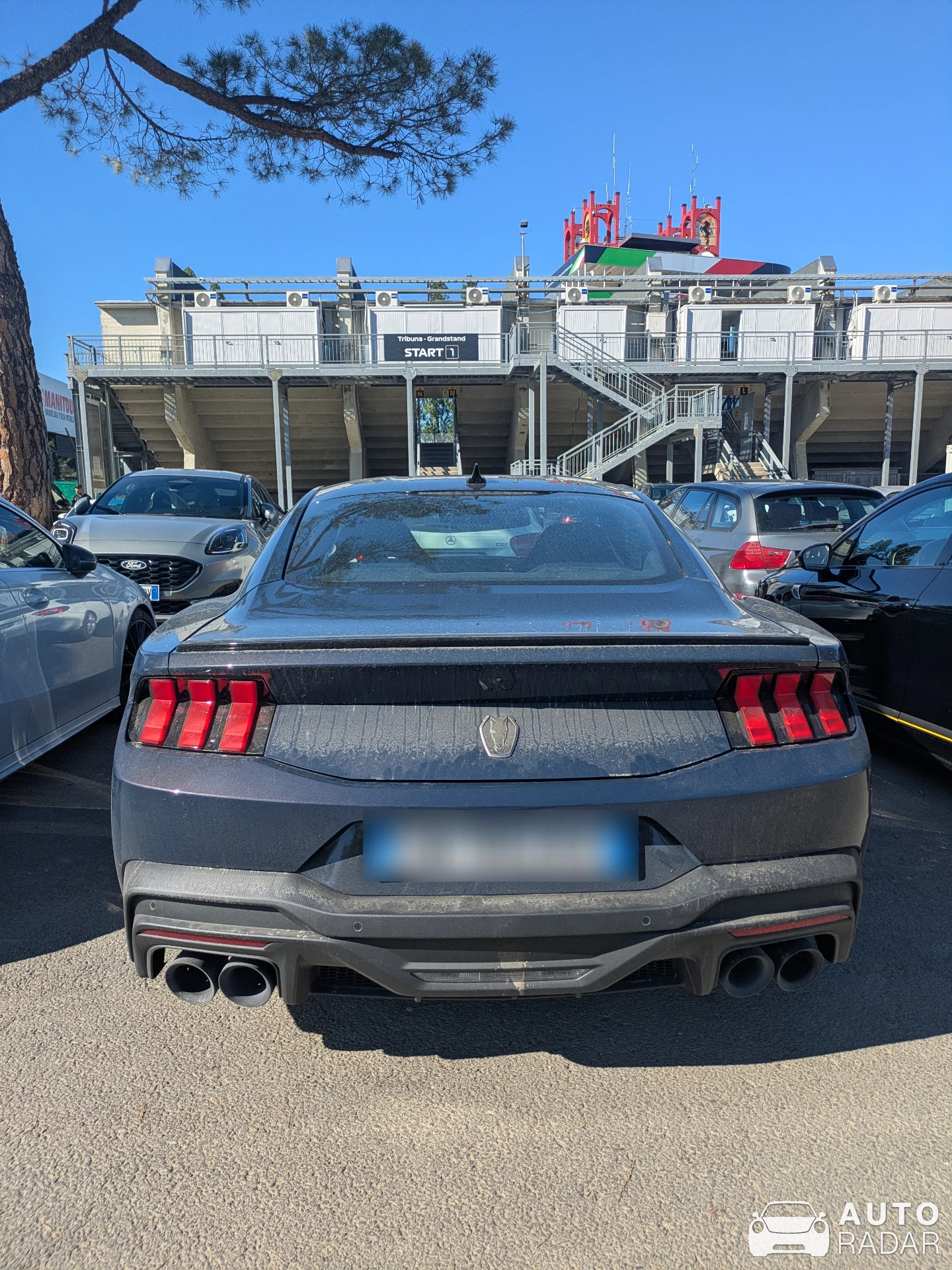 Ford Mustang Dark Horse spotted in Imola