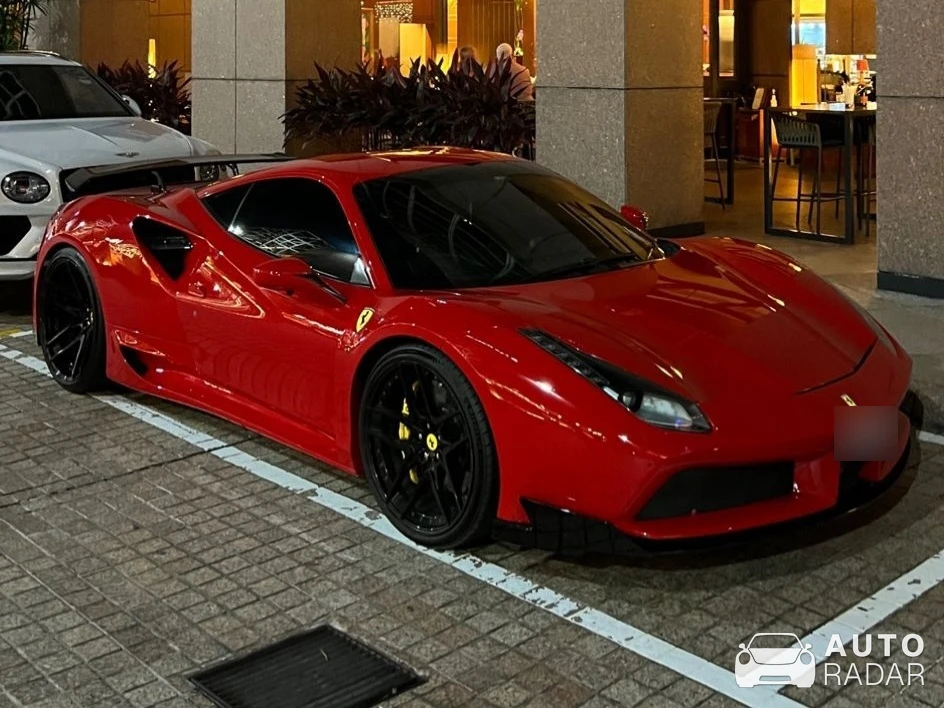 Ferrari 488 GTB Novitec Rosso N-Largo spotted in Singapore