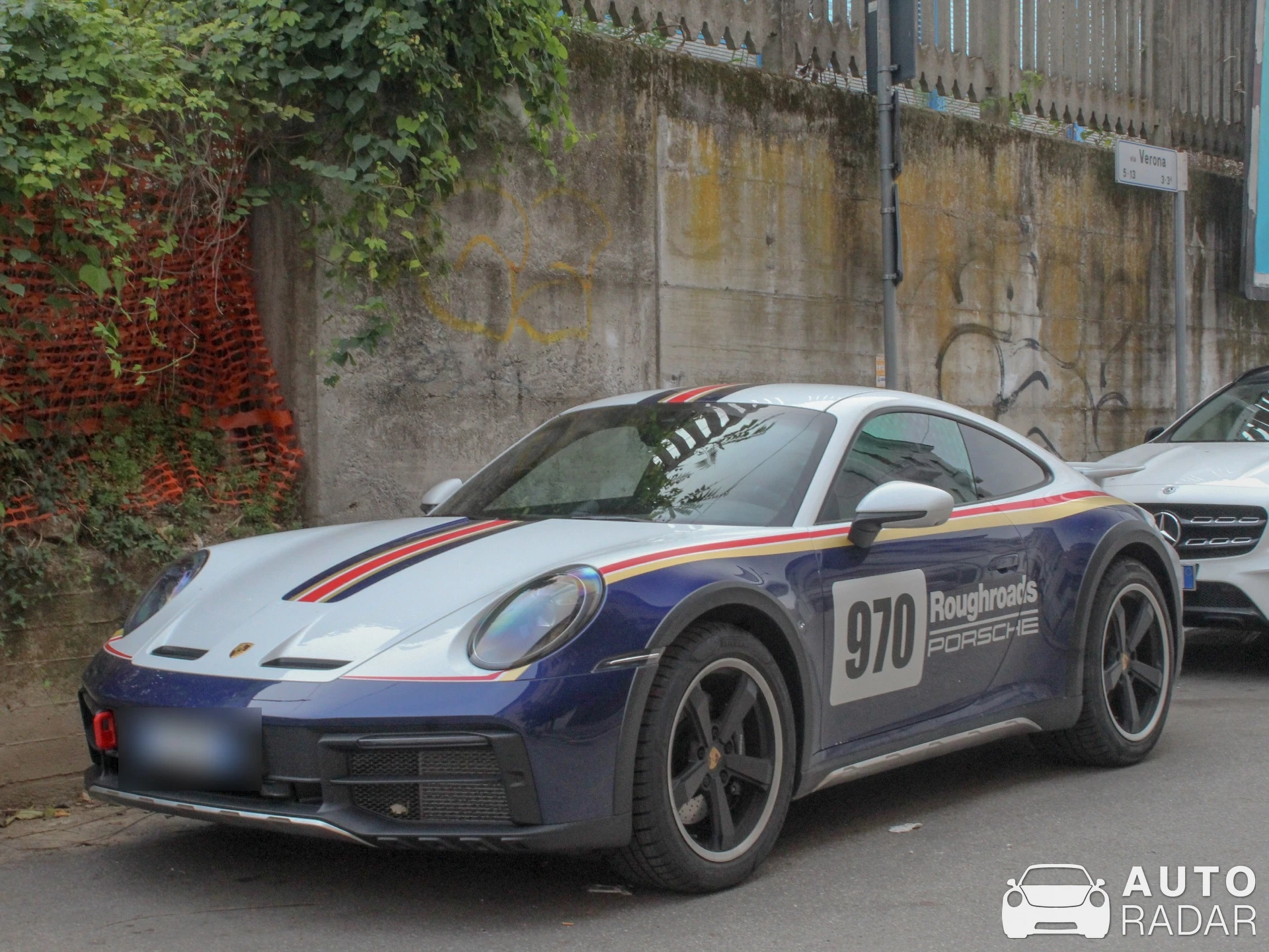 Porsche 992 Dakar spotted in Brescia, Italy